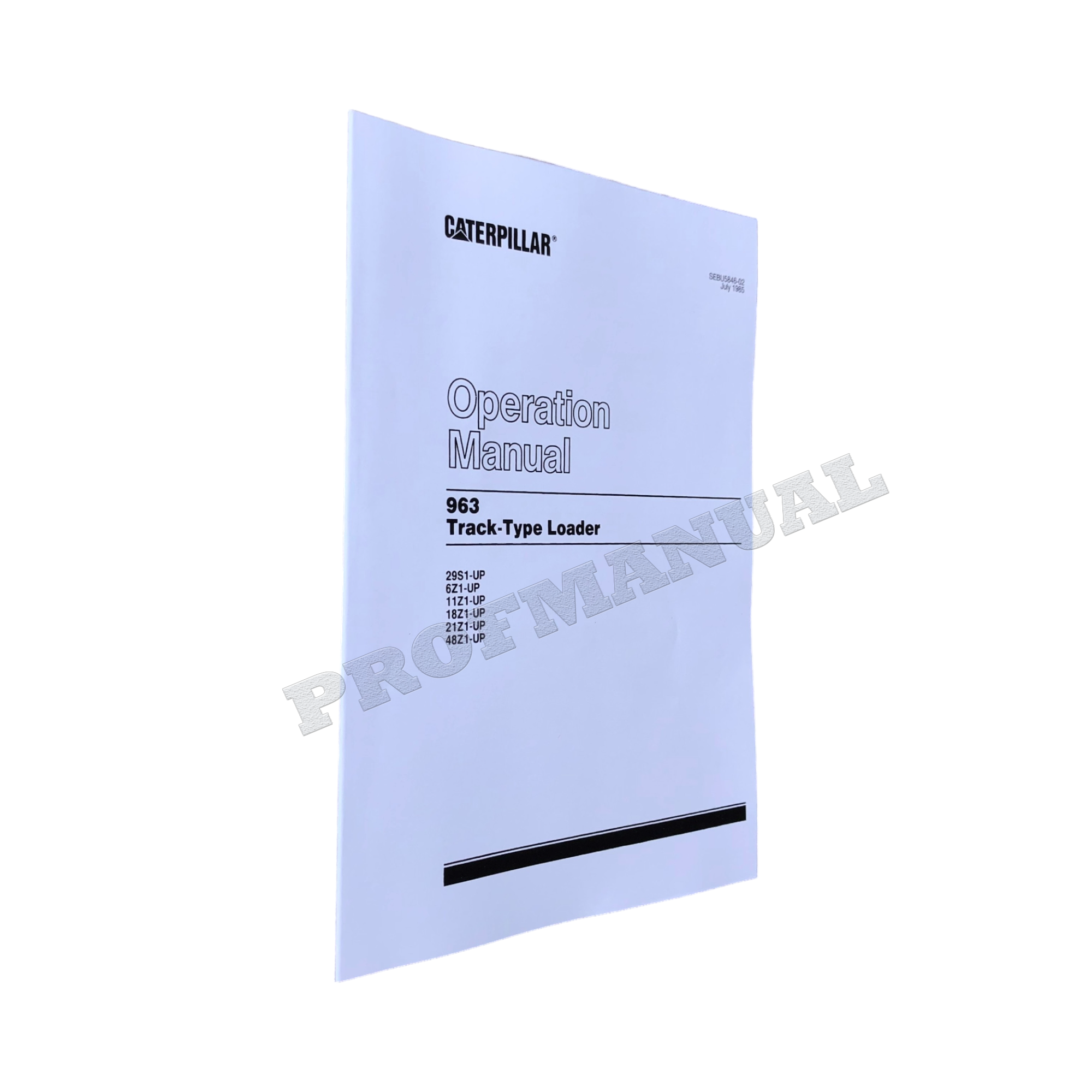 Manual del operador del cargador de cadenas Caterpillar 963