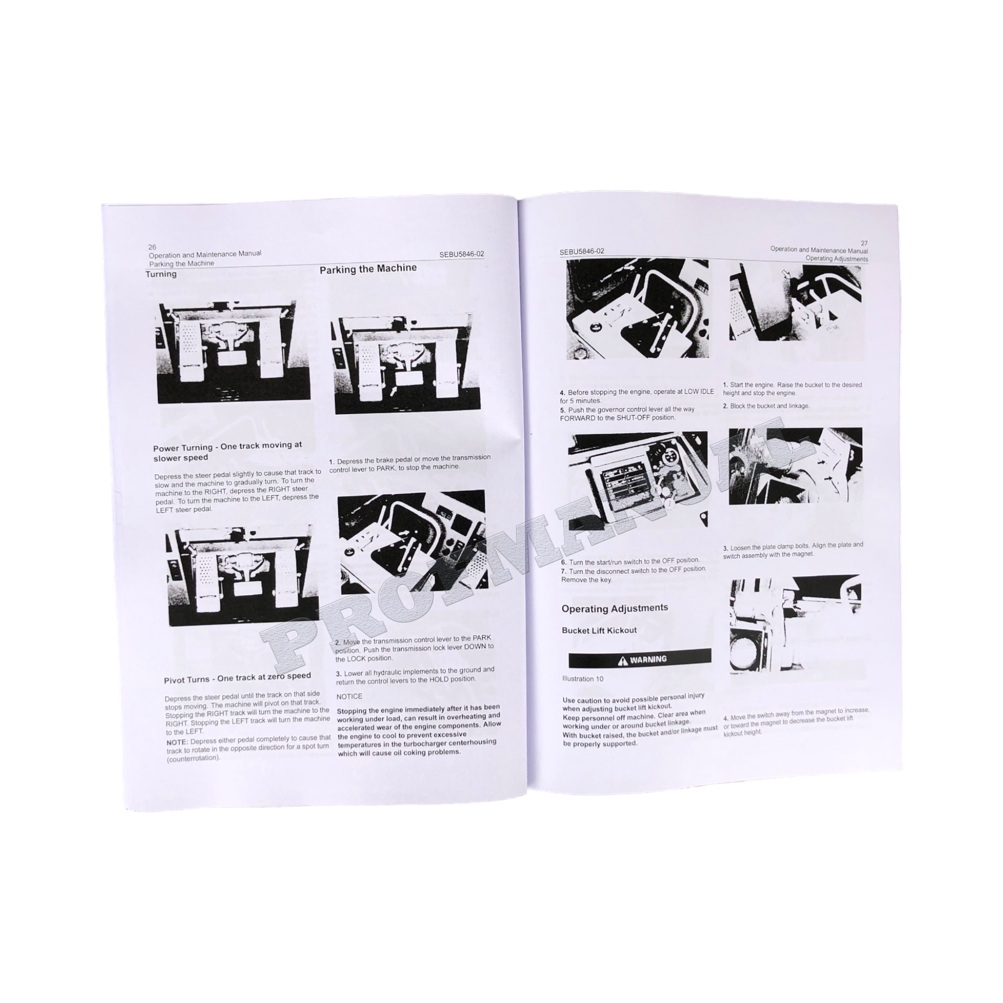 Manual del operador del cargador de cadenas Caterpillar 963