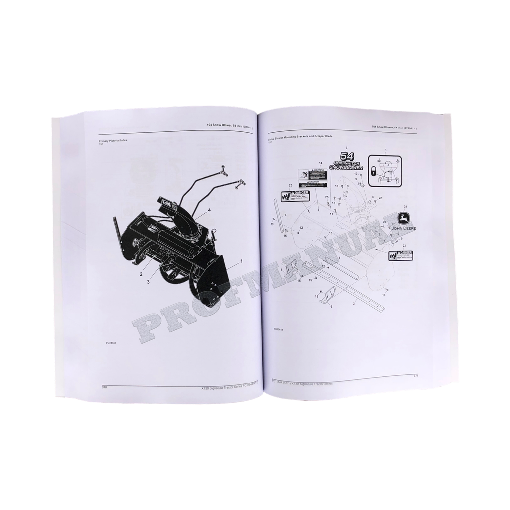 CATÁLOGO DE PIEZAS DEL TRACTOR JOHN DEERE X730 MANUAL + ¡BONIFICACIÓN!