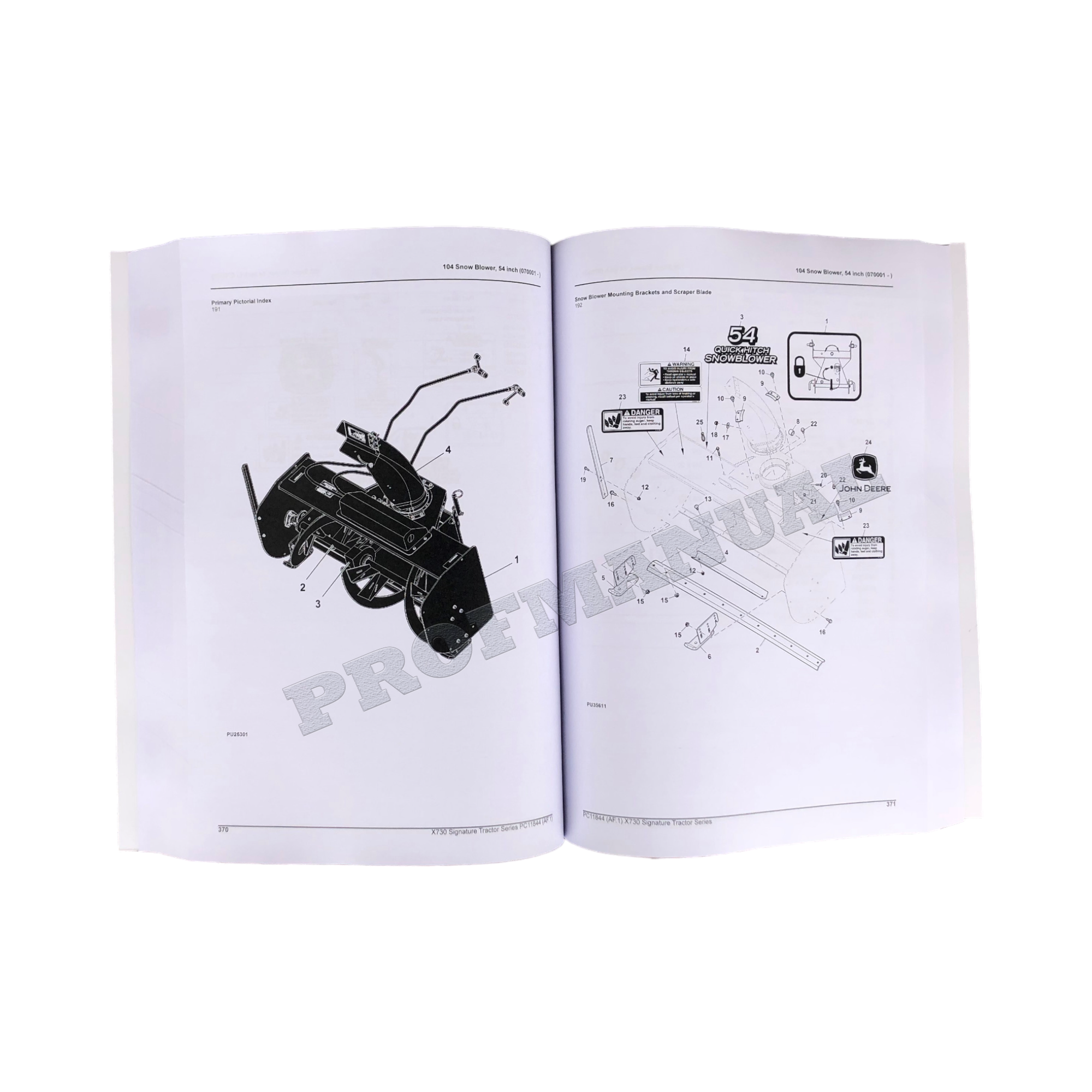 CATÁLOGO DE PIEZAS DEL TRACTOR JOHN DEERE X730 MANUAL + ¡BONIFICACIÓN!