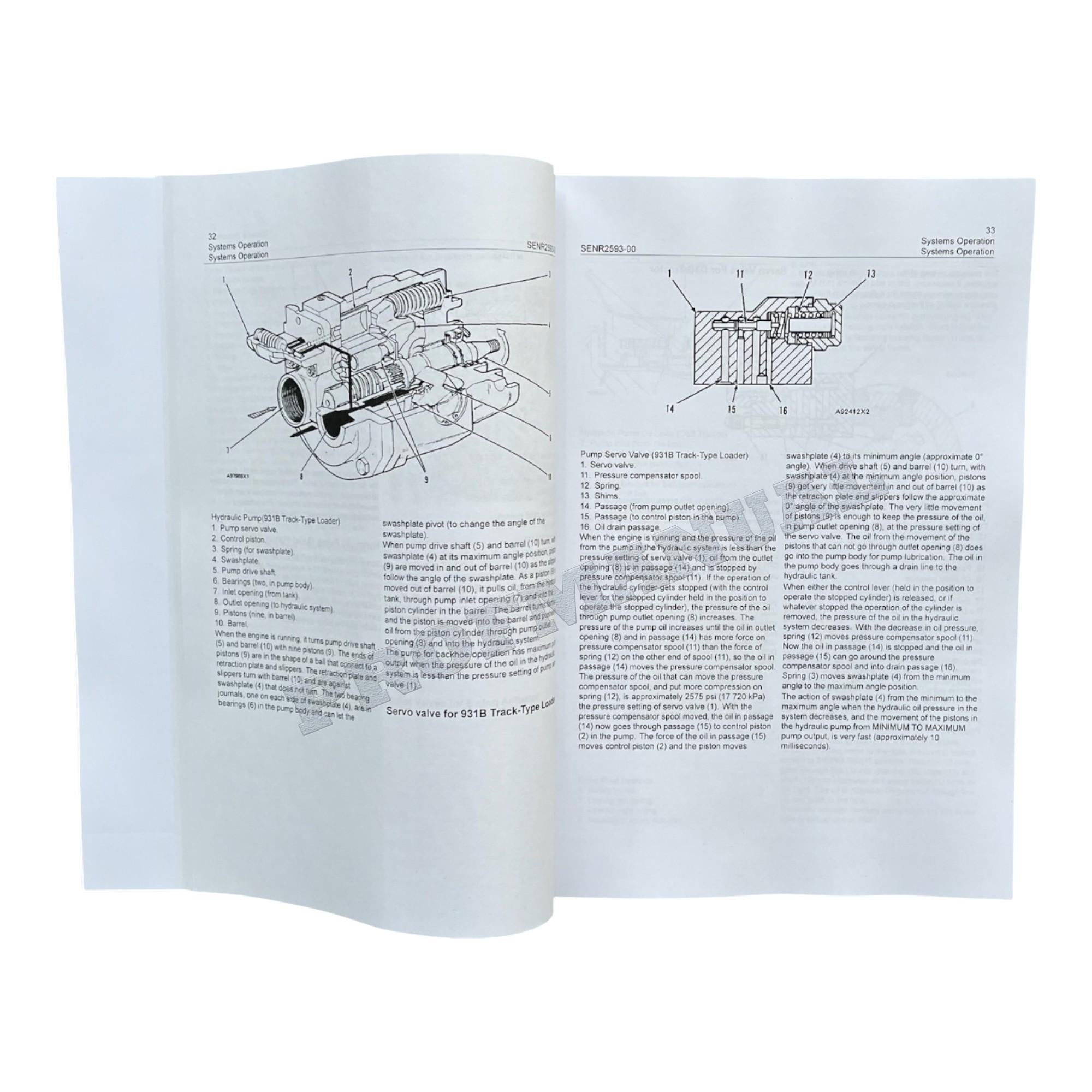 Caterpillar CAT D3B 931B BACKHOE LOADER Manual Disassembly Assembly