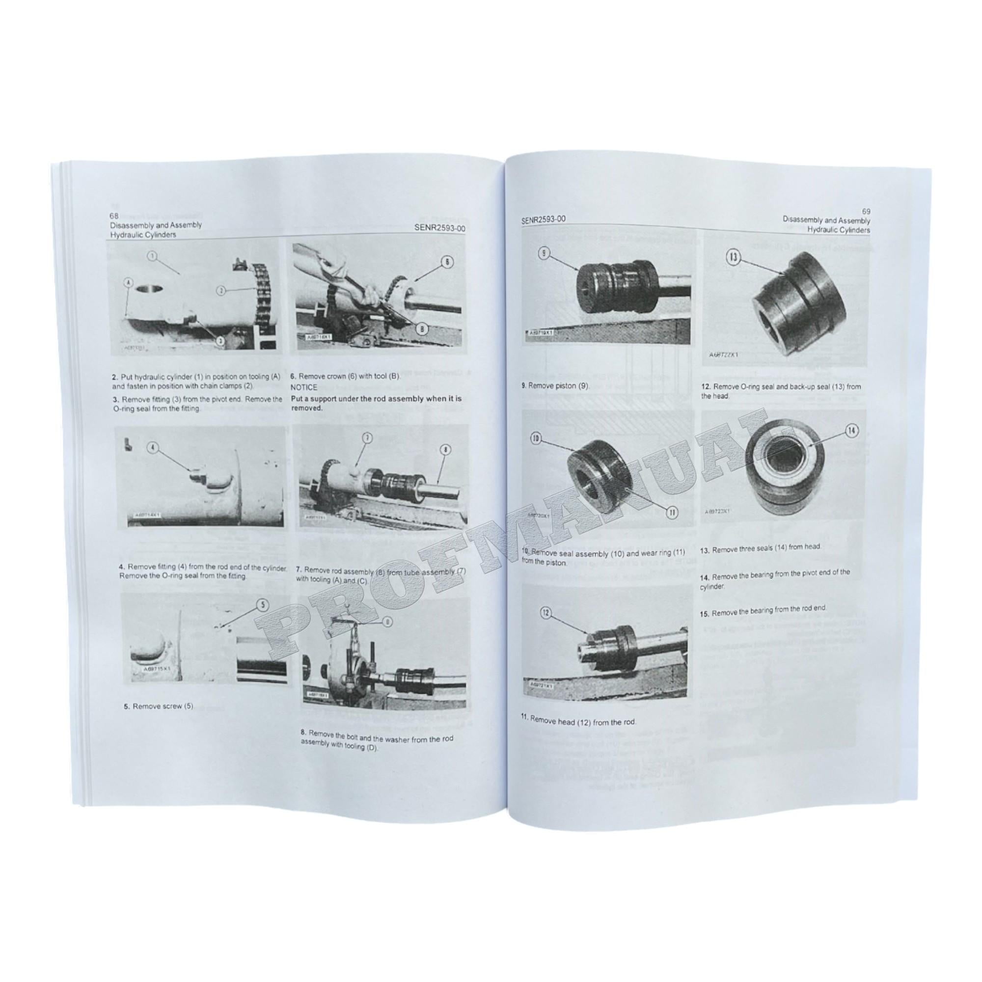 Caterpillar CAT D3B 931B BACKHOE LOADER Manual Disassembly Assembly