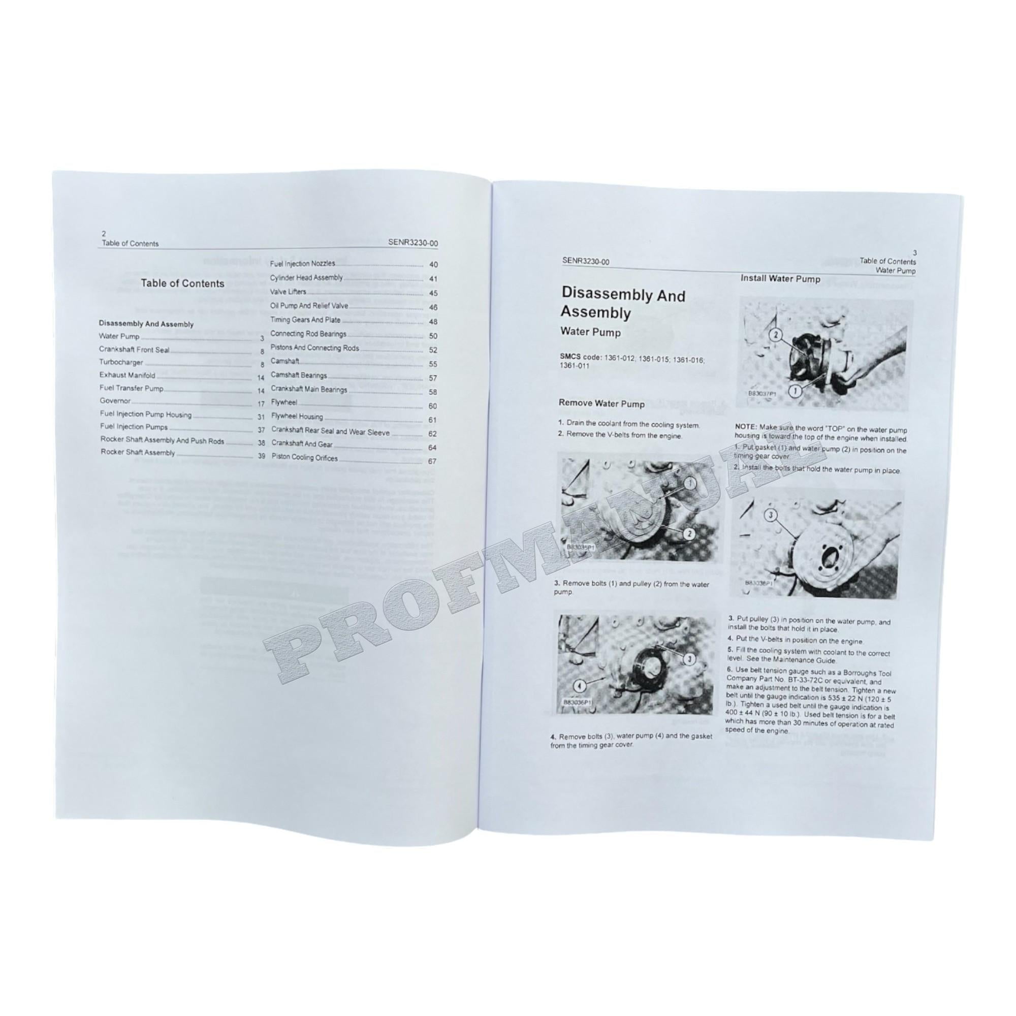 Caterpillar Cat 3204 VEHICULAR Engine Disassembly Assembly Manual
