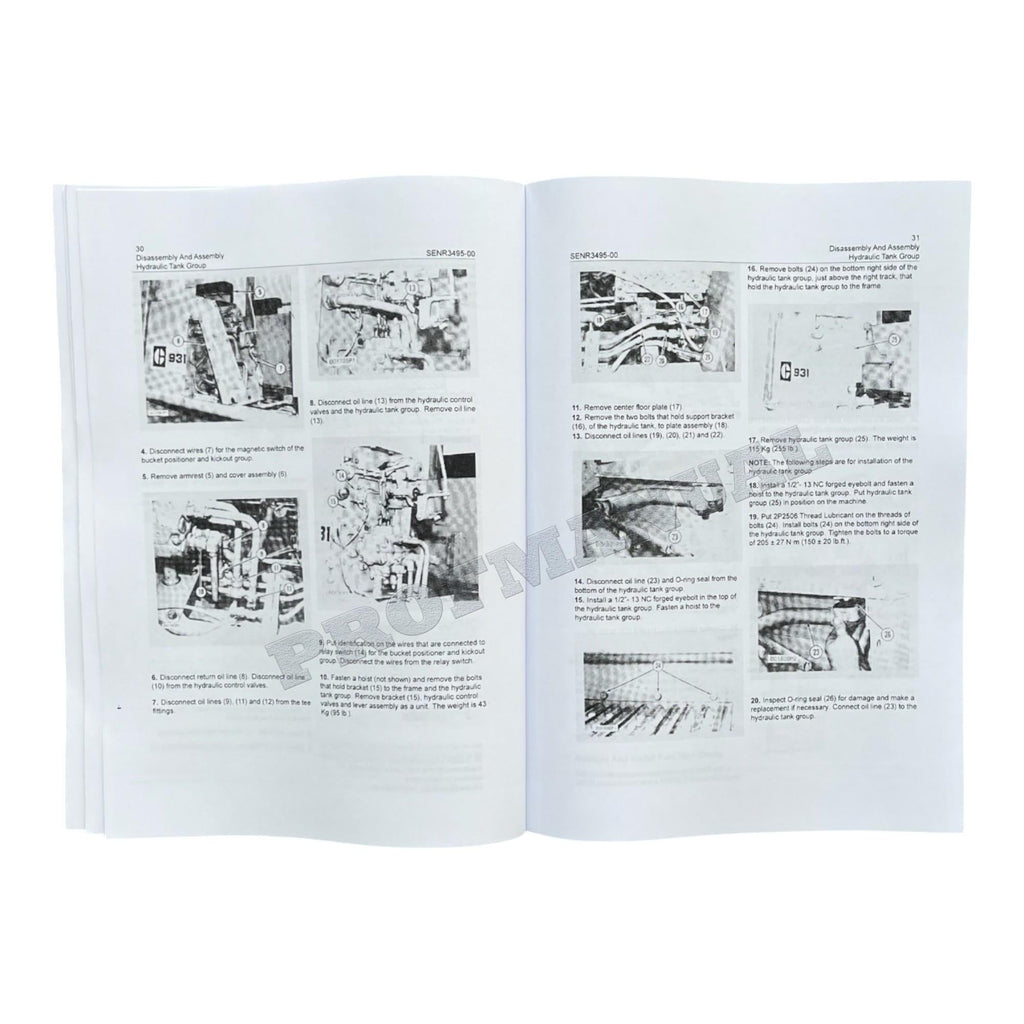 Caterpillar D4B TRACTOR 935B LOADER VEHICLE SYSTEM Manual Disassembly Assembly