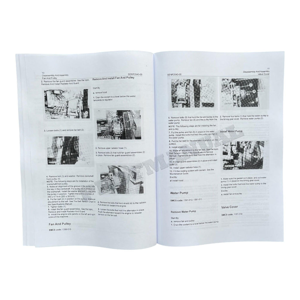 Caterpillar 3204 ENGINE SUPPLEMENT D4B 935B TRACTOR Manual Disassembly Assembly