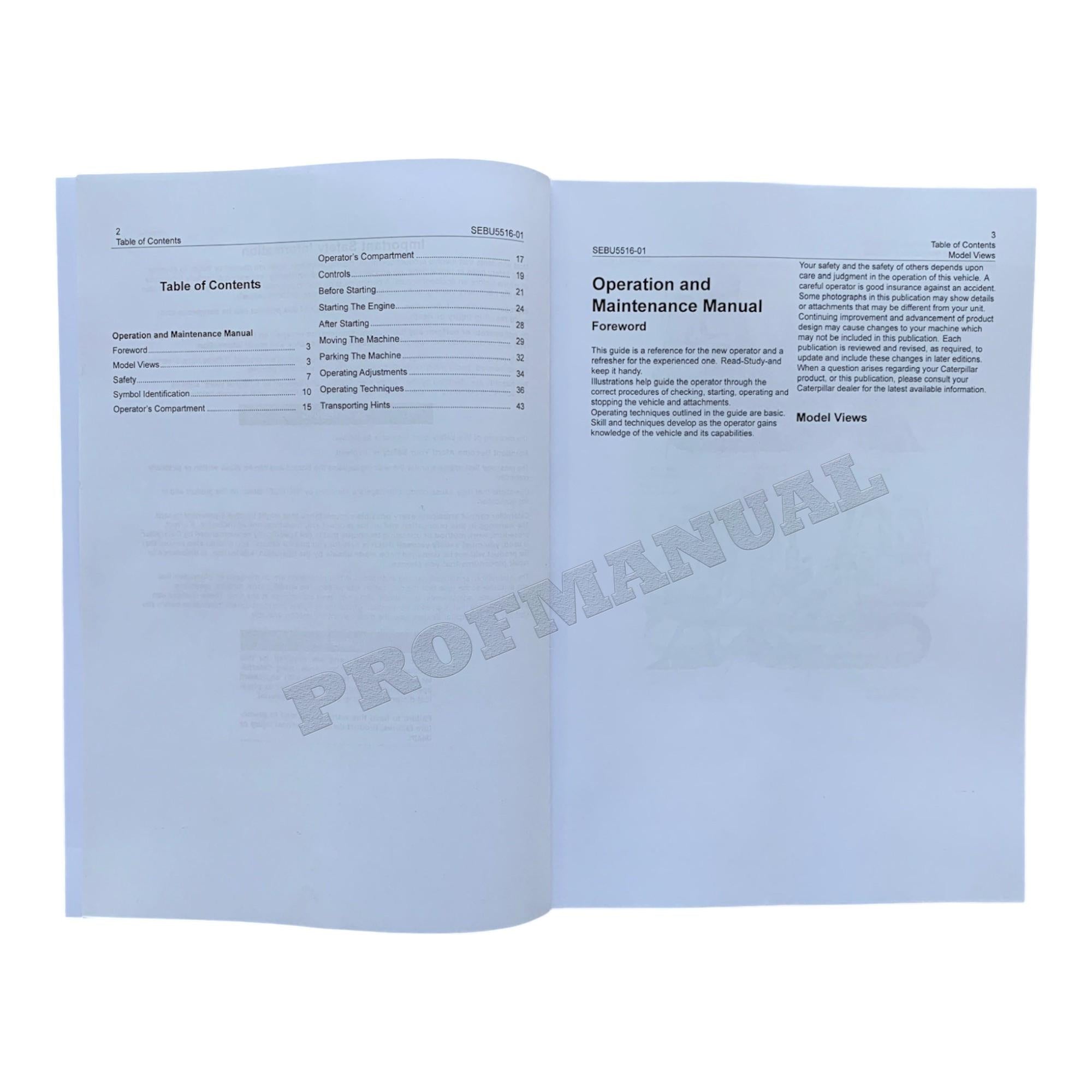 Manual del operador del cargador de cadenas Caterpillar 955L, 977L y 983B