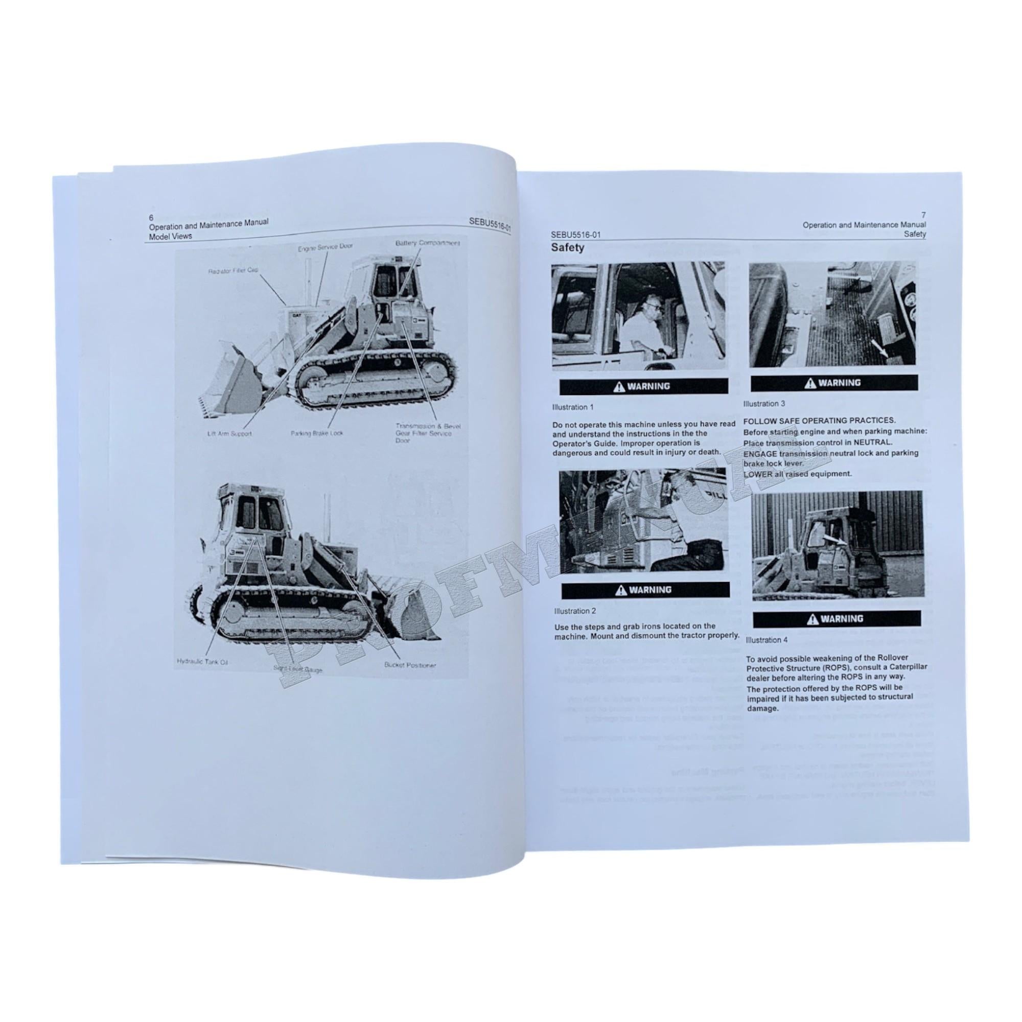 Manual del operador del cargador de cadenas Caterpillar 955L, 977L y 983B