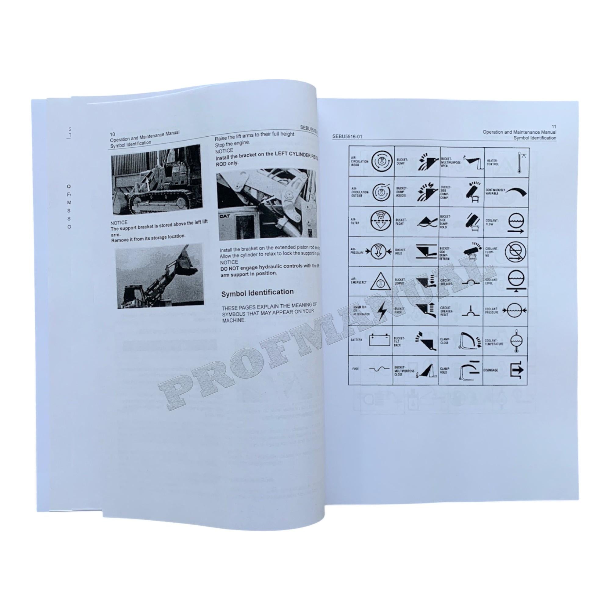 Manual del operador del cargador de cadenas Caterpillar 955L, 977L y 983B