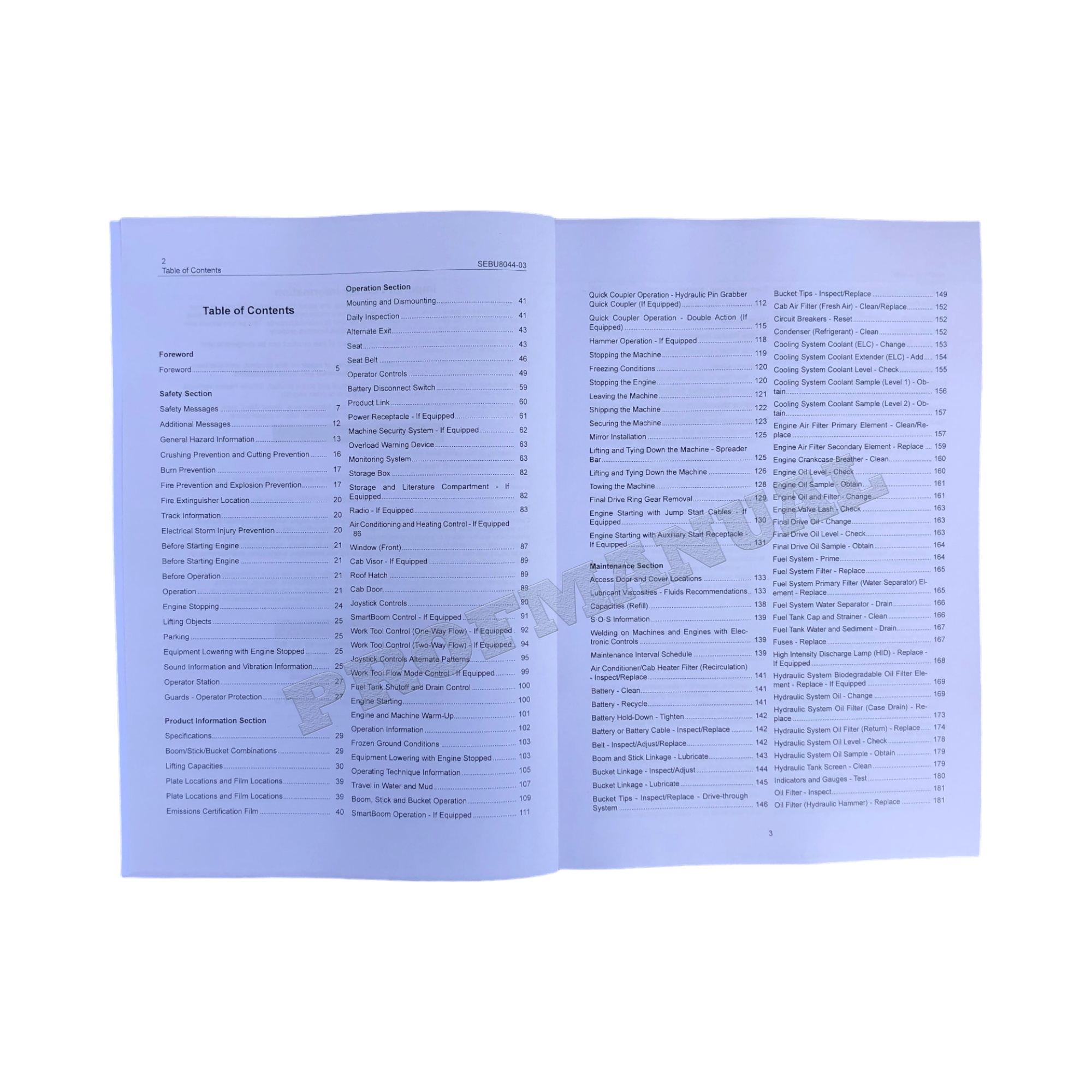 Caterpillar 320D RR 320D LRR Excavator Operators Maintenance Manual