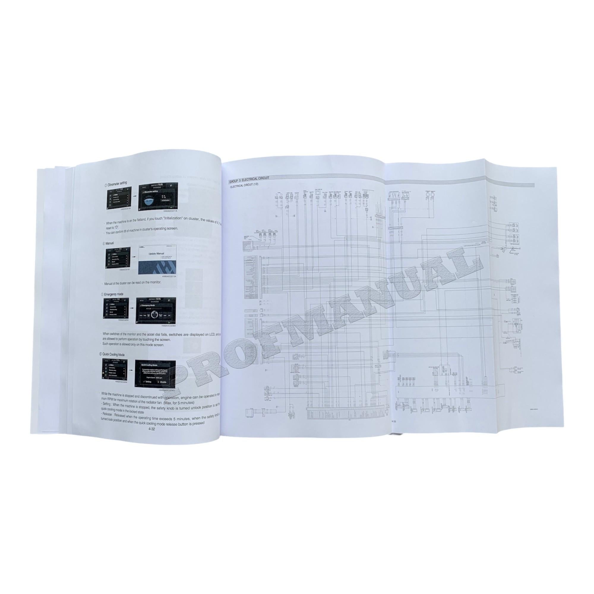 Hyundai HX60A CRAWLER EXCAVATOR Hardcover Repair Service Manual