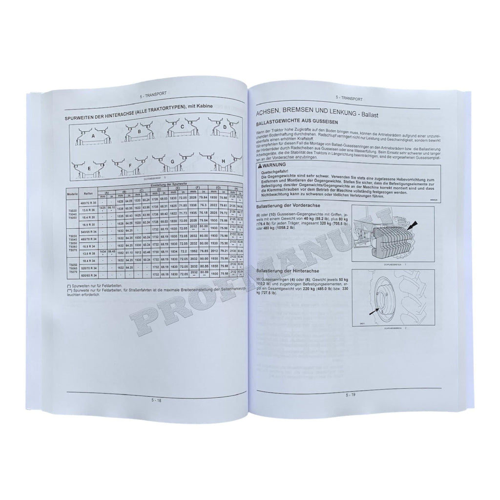 New Holland T5030 T5040 T5050 T5060 T5070 traktor betriebsanleitung #2