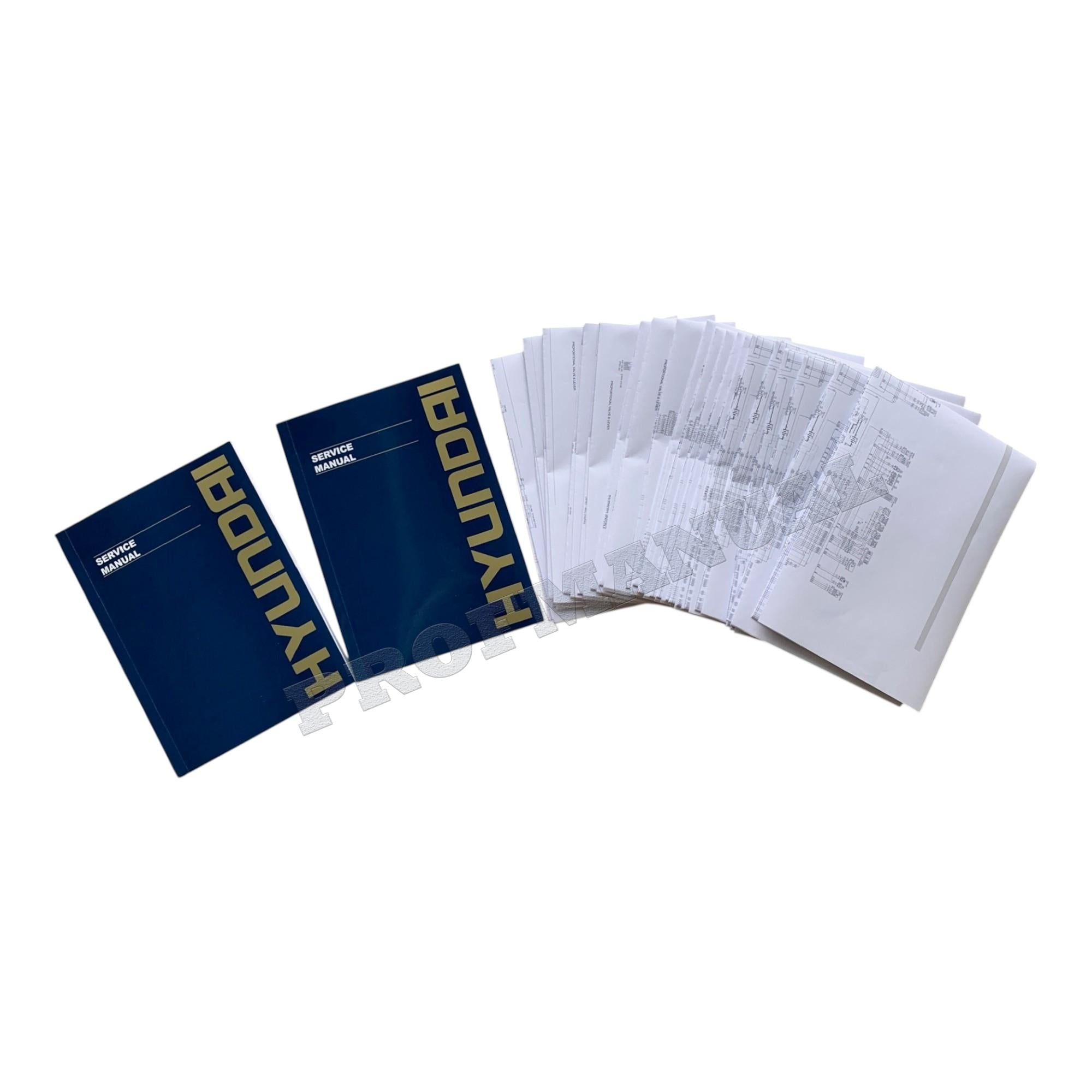 Hyundai HX300A L CRAWLER EXCAVATOR Hardcover Repair Service Manual