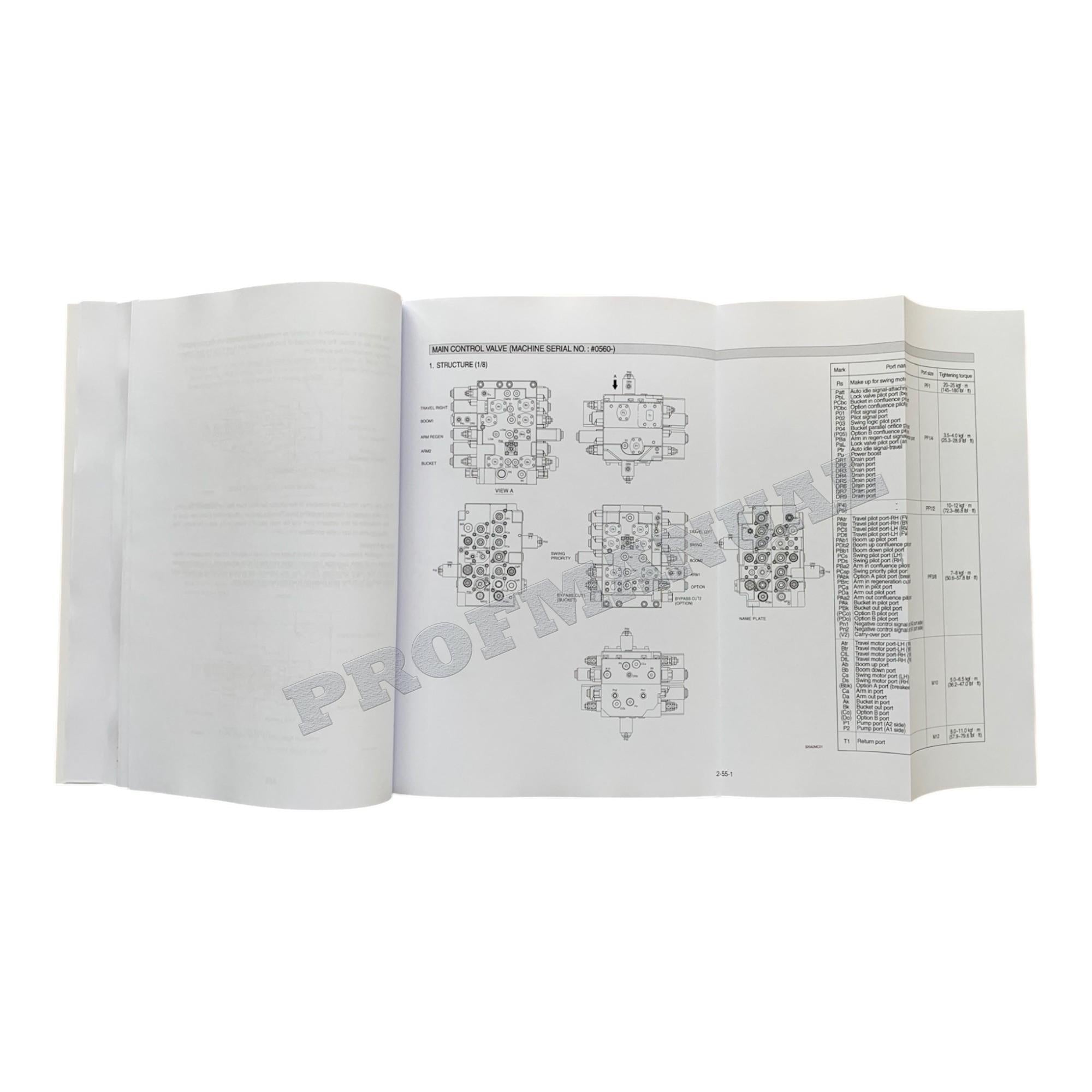 Hyundai HX300A L CRAWLER EXCAVATOR Hardcover Repair Service Manual