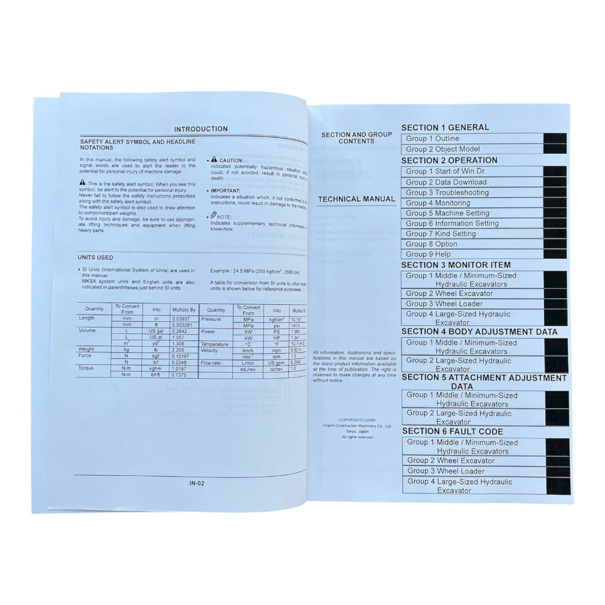 HITACHI ZX140W-3 to ZX220W-3 ZXZW140 to ZXZW310 Service Manual