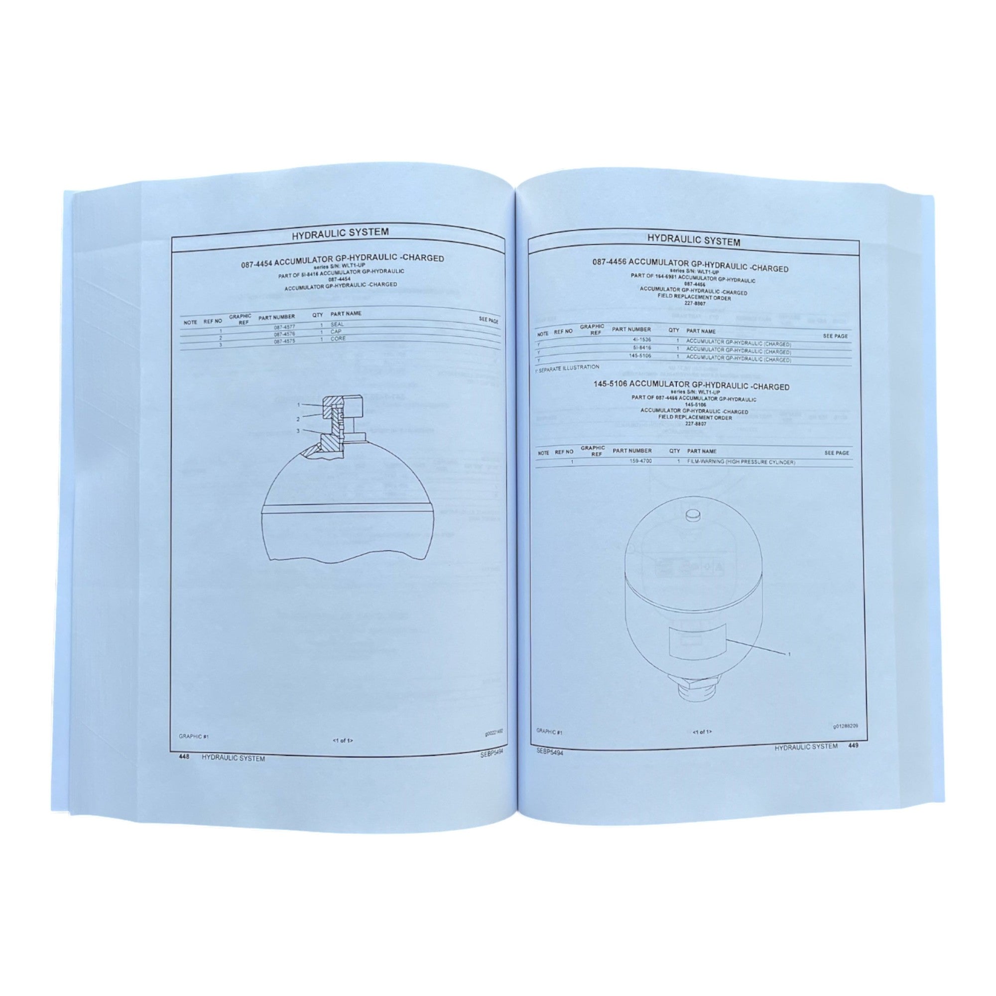 Caterpillar Cat 329D L Excavator Parts Catalog Manual SEBP5494