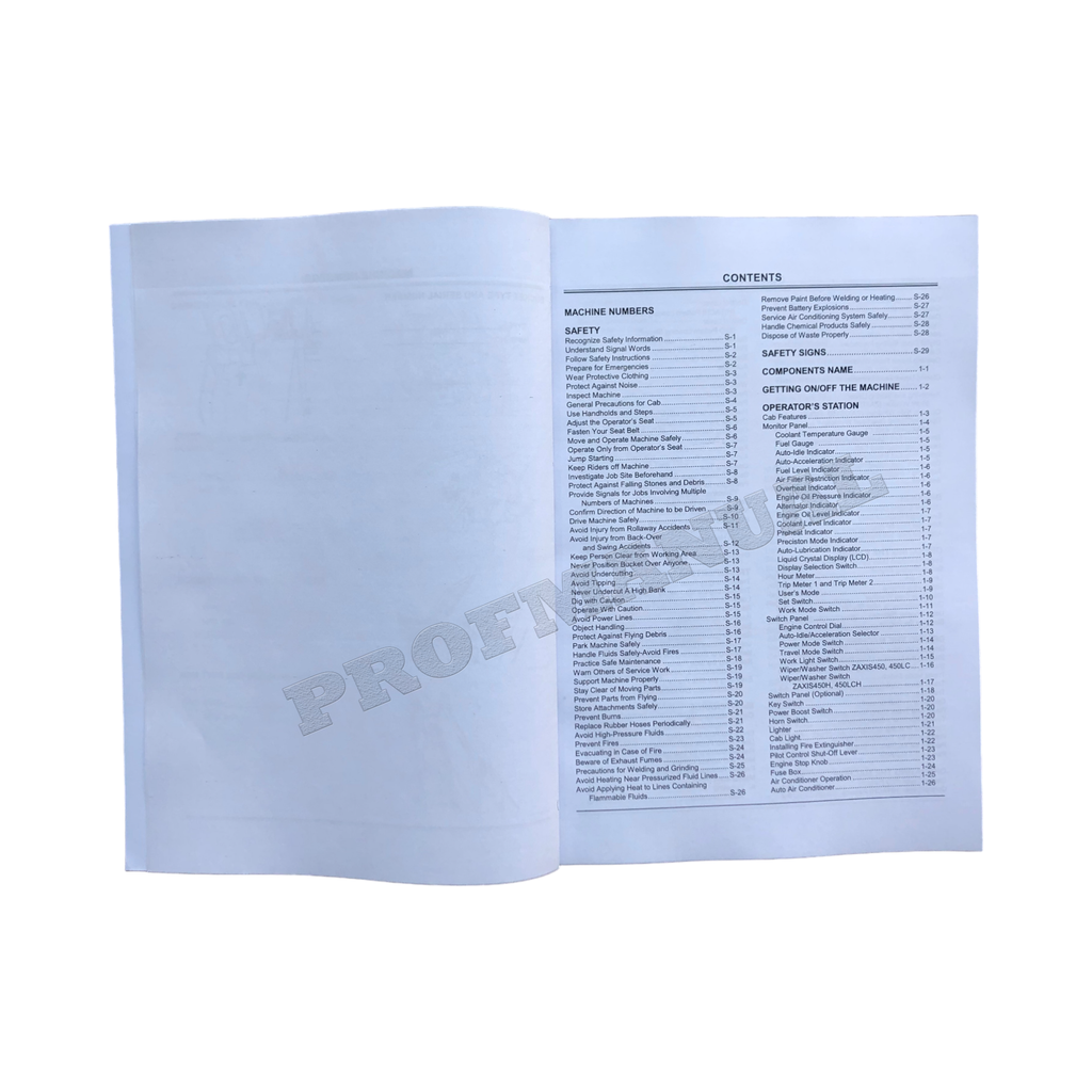 HITACHI ZAXIS ZX 450 450LC 450H 450LCH  EXCAVATOR OPERATORS MANUAL #1