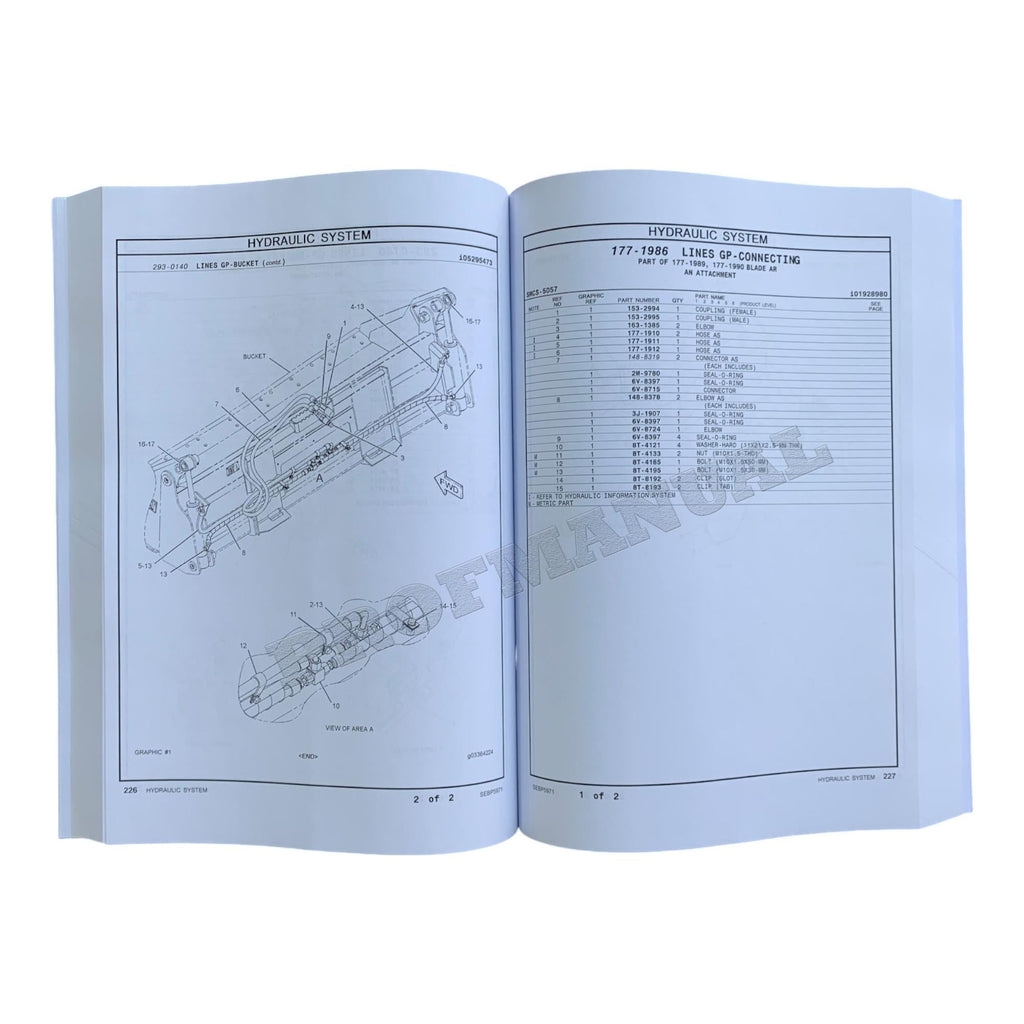Caterpillar Cat 259D Compact Track Loader Parts Catalog Manual SEBP5971