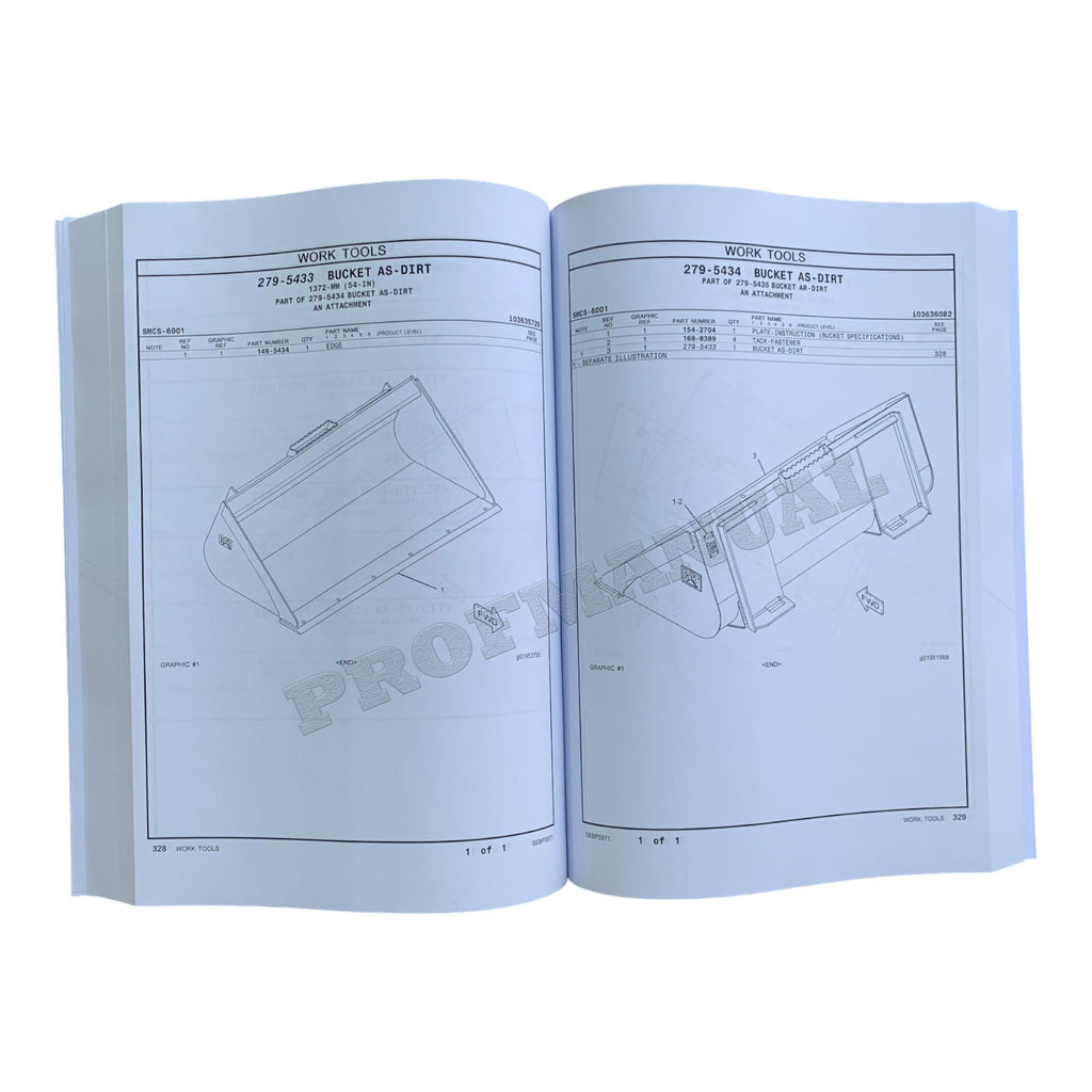 Caterpillar Cat 259D Compact Track Loader Parts Catalog Manual SEBP5971
