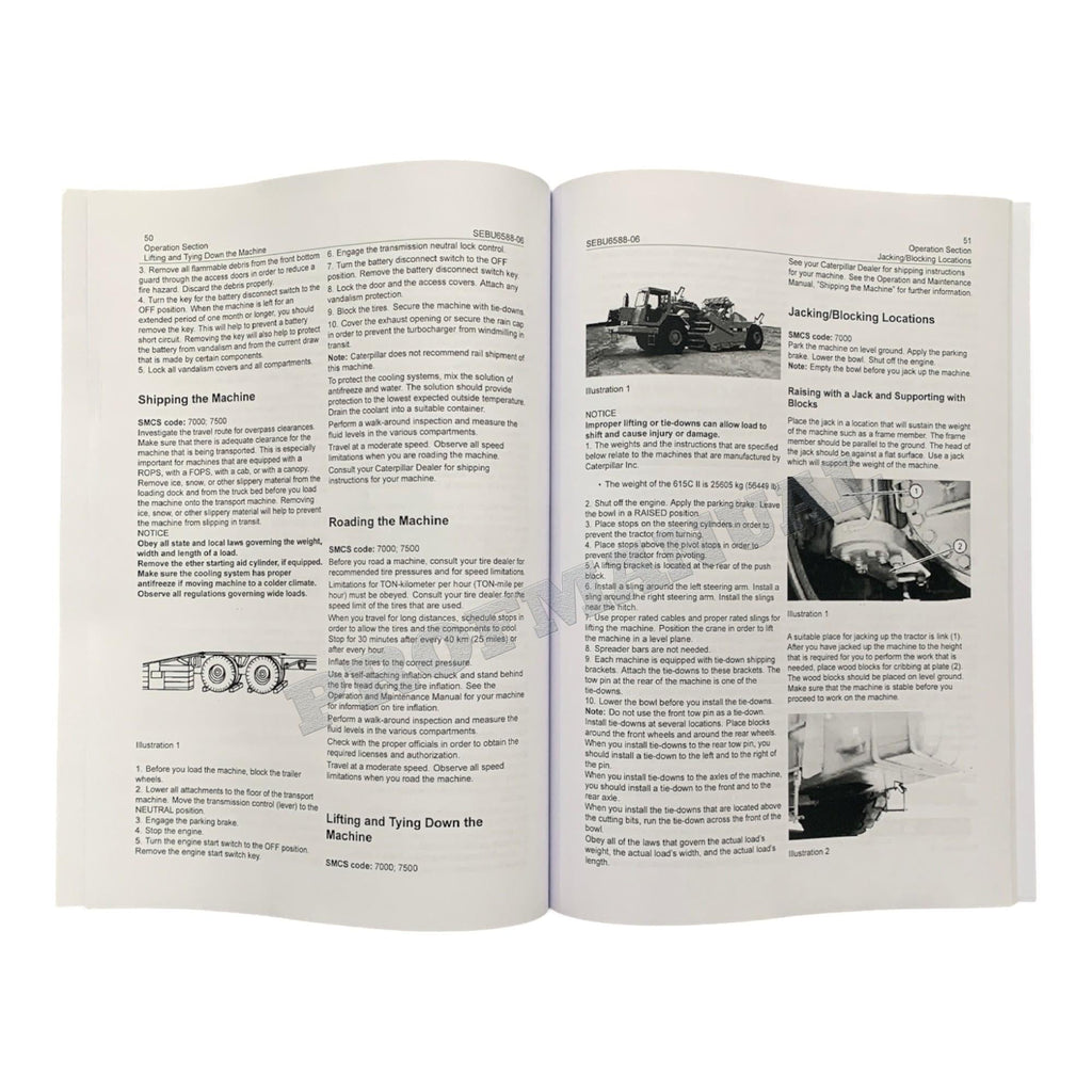 Manual de mantenimiento del operador de mototraílla Caterpillar 615C Serie II
