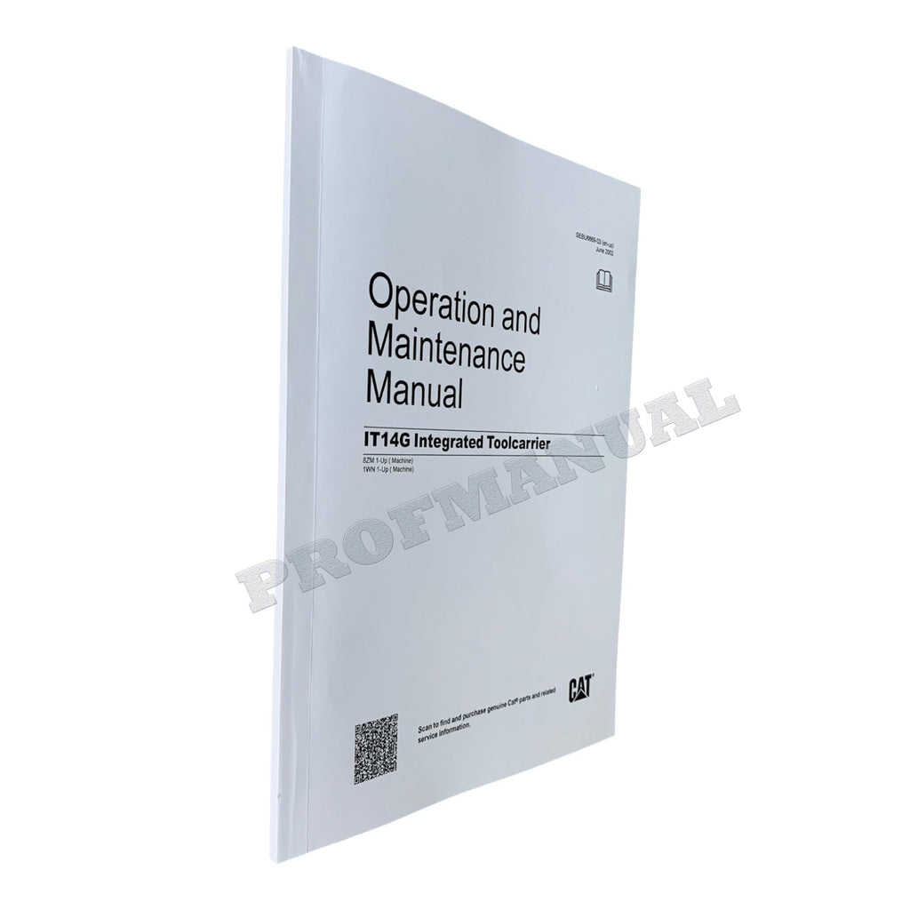 Manual de mantenimiento del operador del portaherramientas integrado IT14G de Caterpillar