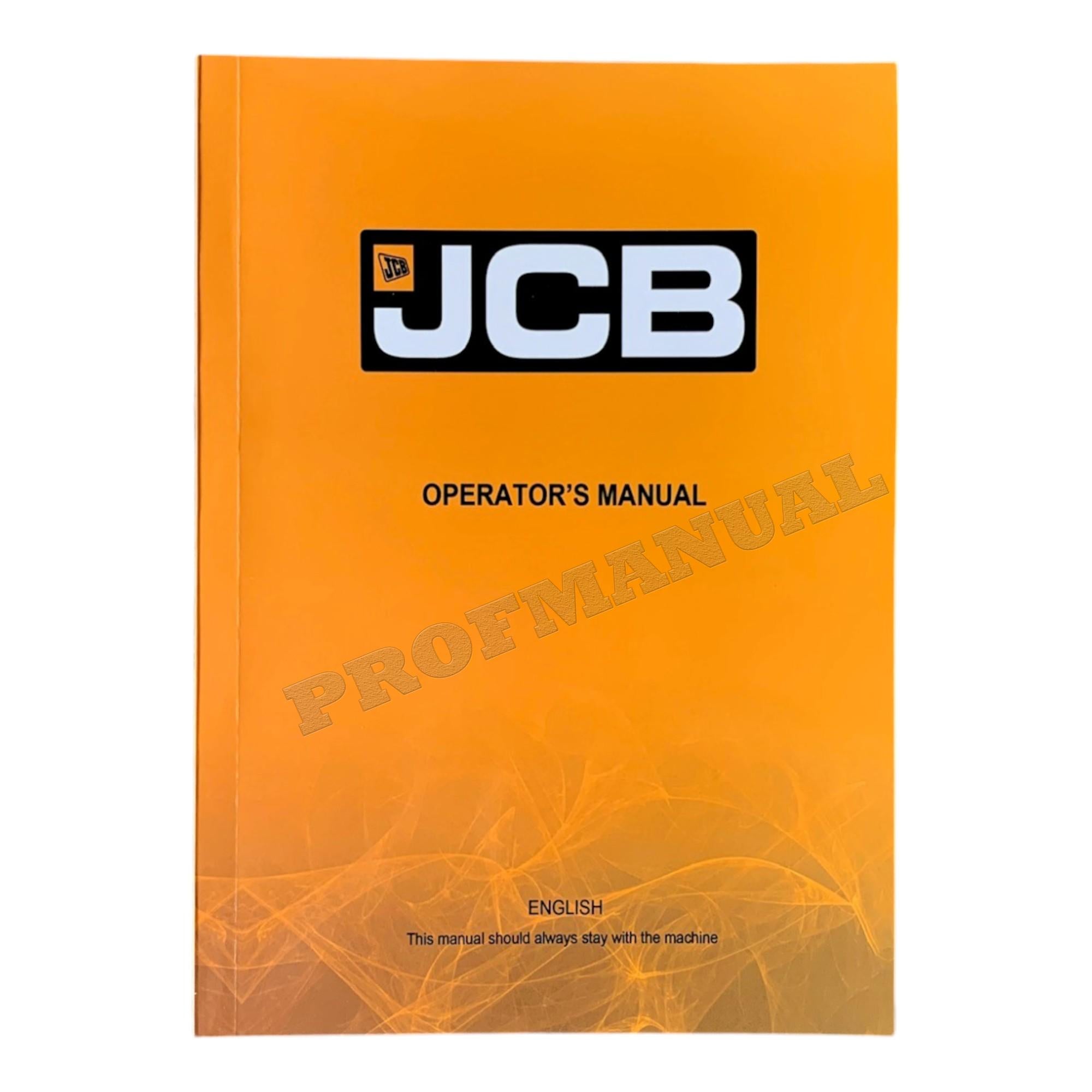 JCB 3CX 4CX ECO BACKHOE LOADER Operators Manual