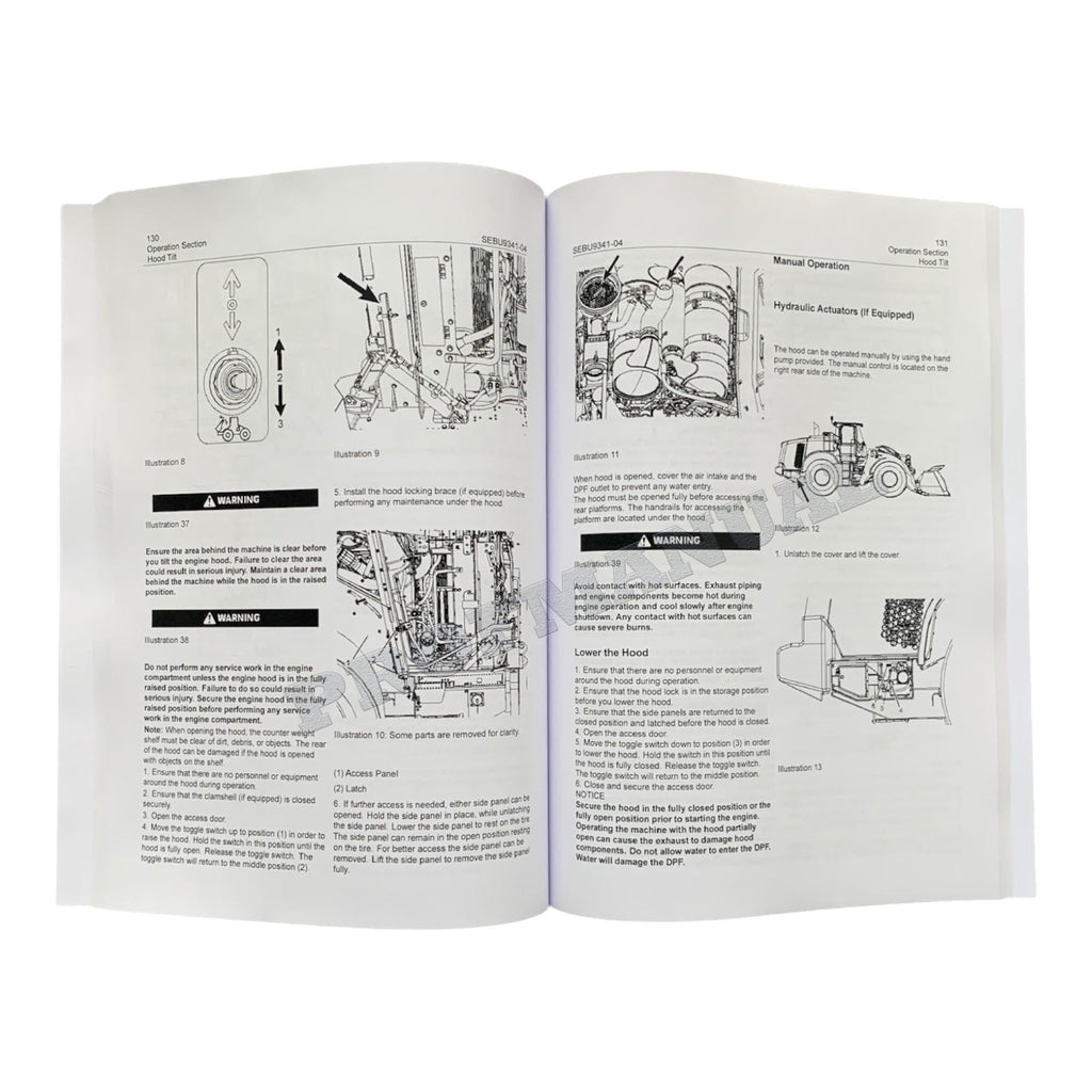 Caterpillar 980M 982M Wheel loader Operators Maintenance Manual