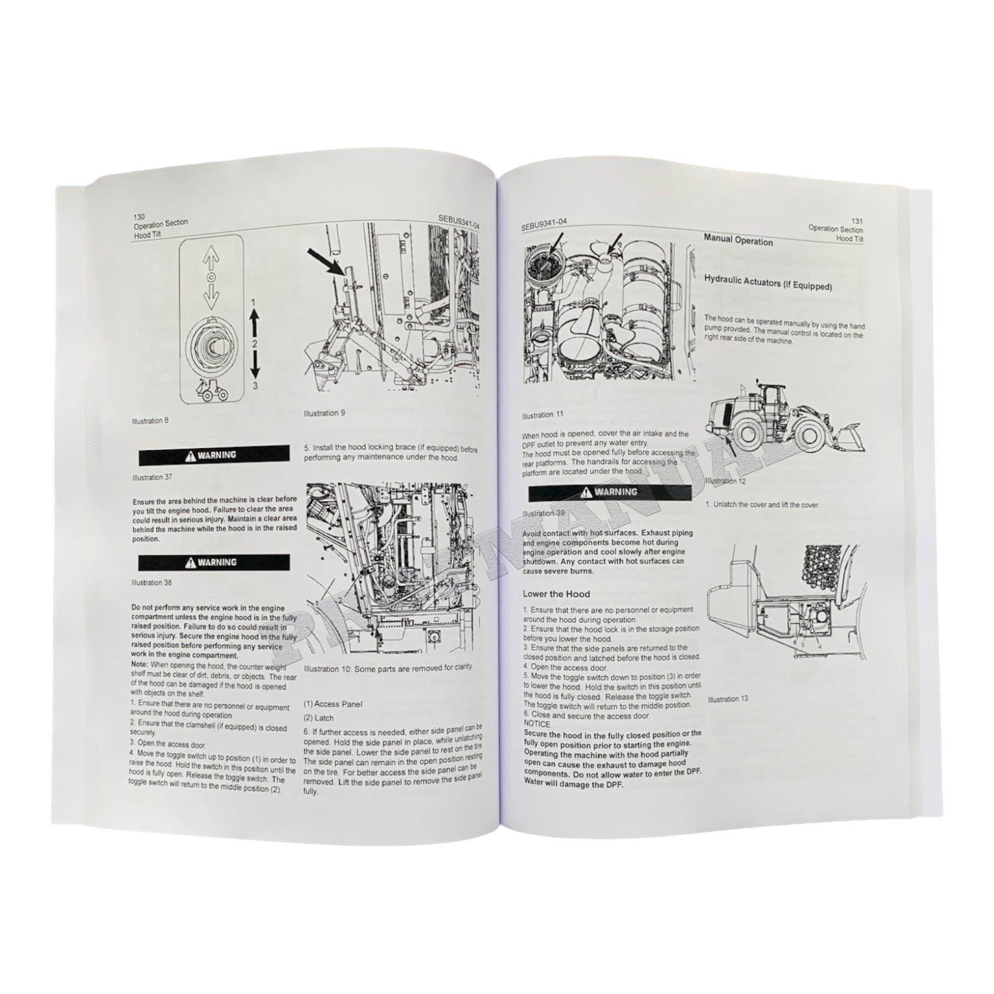 Caterpillar 980M 982M Wheel loader Operators Maintenance Manual