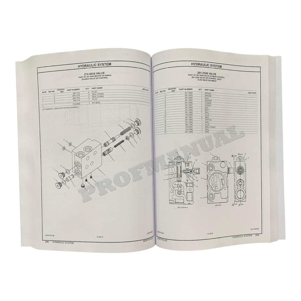 Caterpillar Cat 304E2 CR Mini Hydraulic Excavator Parts Catalog Manual