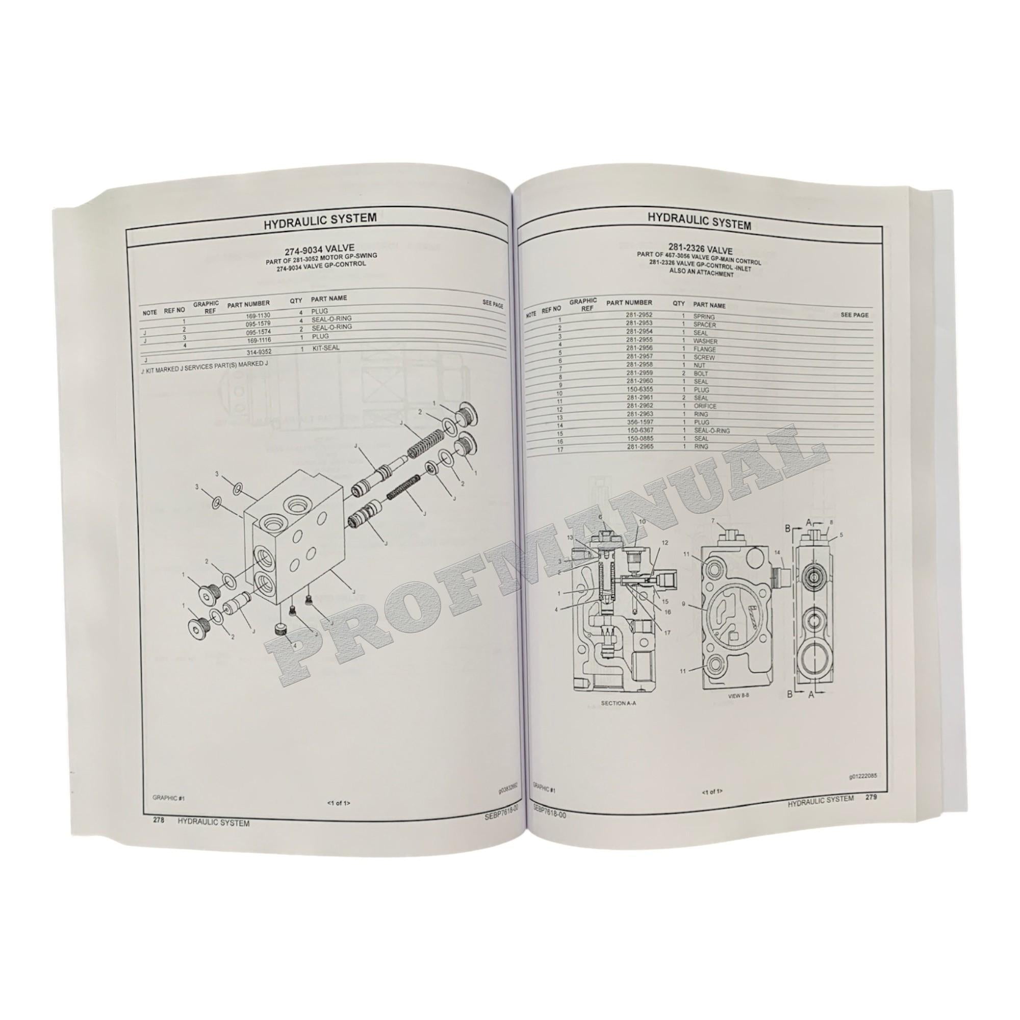 Caterpillar Cat 304E2 CR Mini Hydraulic Excavator Parts Catalog Manual
