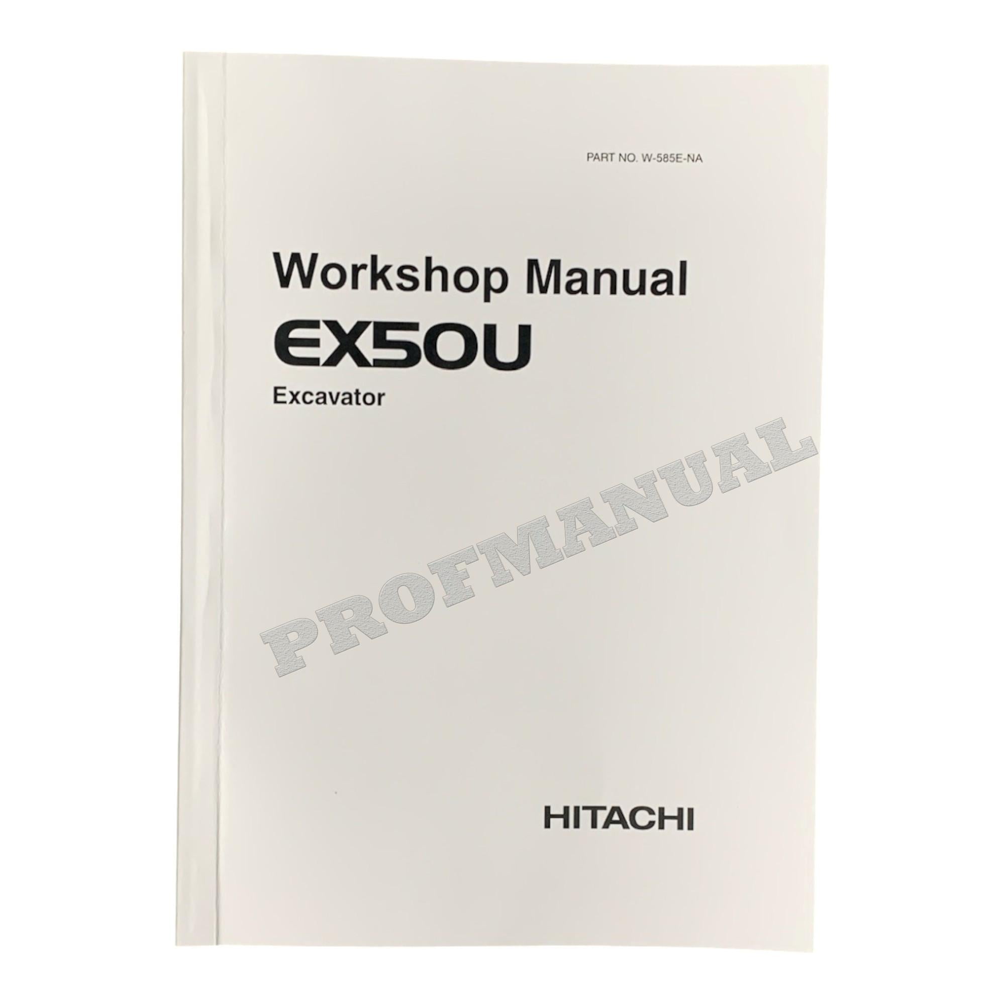 Hitachi EX50U Excavator Workshop Repair Service manual