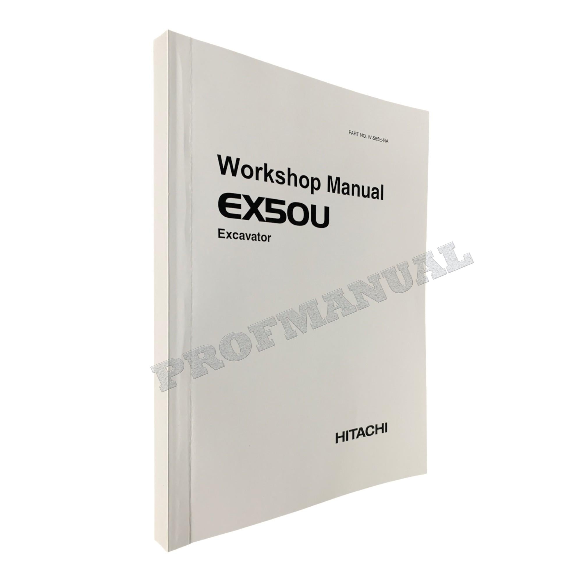 Hitachi EX50U Excavator Workshop Repair Service manual