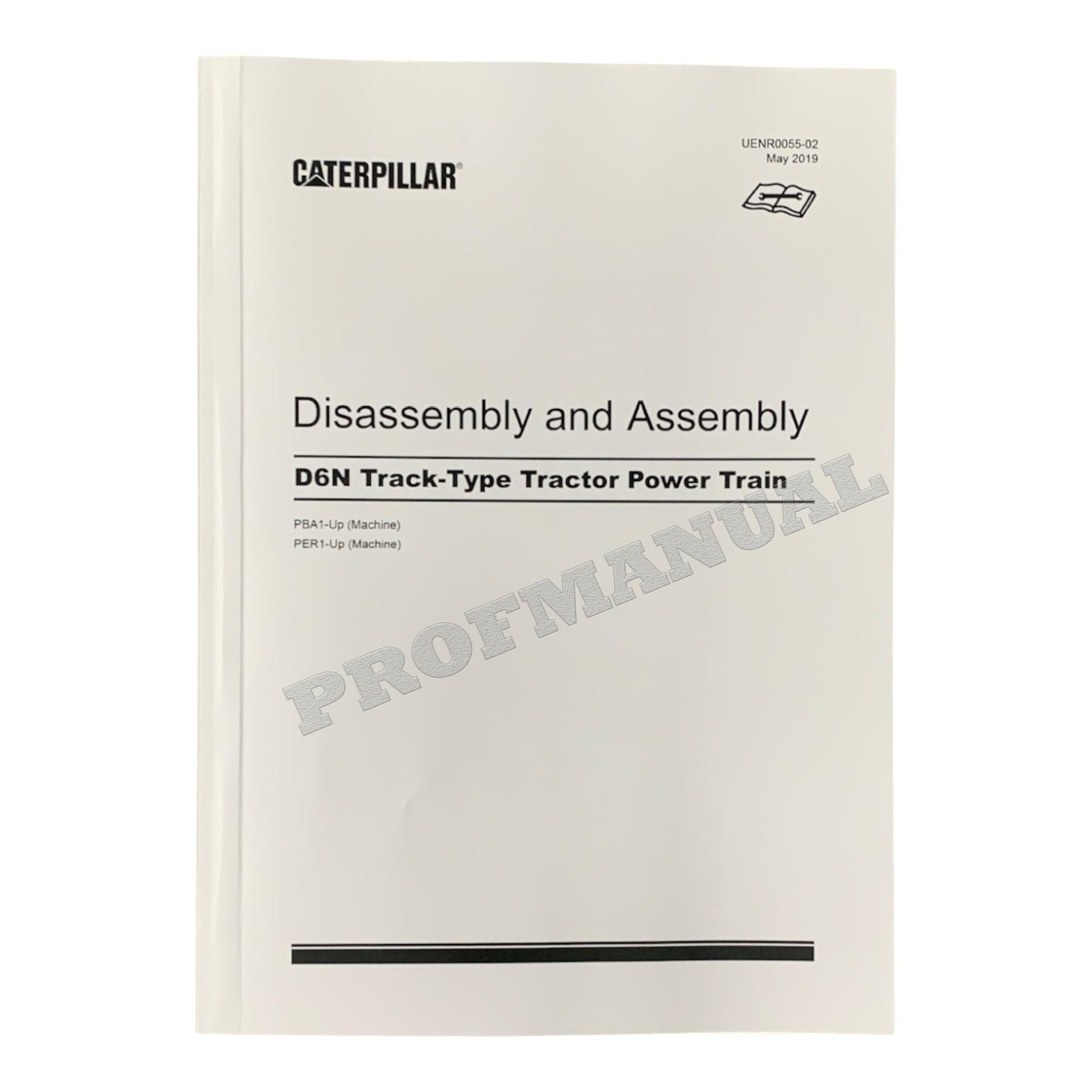Caterpillar D6N Track Type Tractor Power Train Manual Disassembly Assem UENR0055