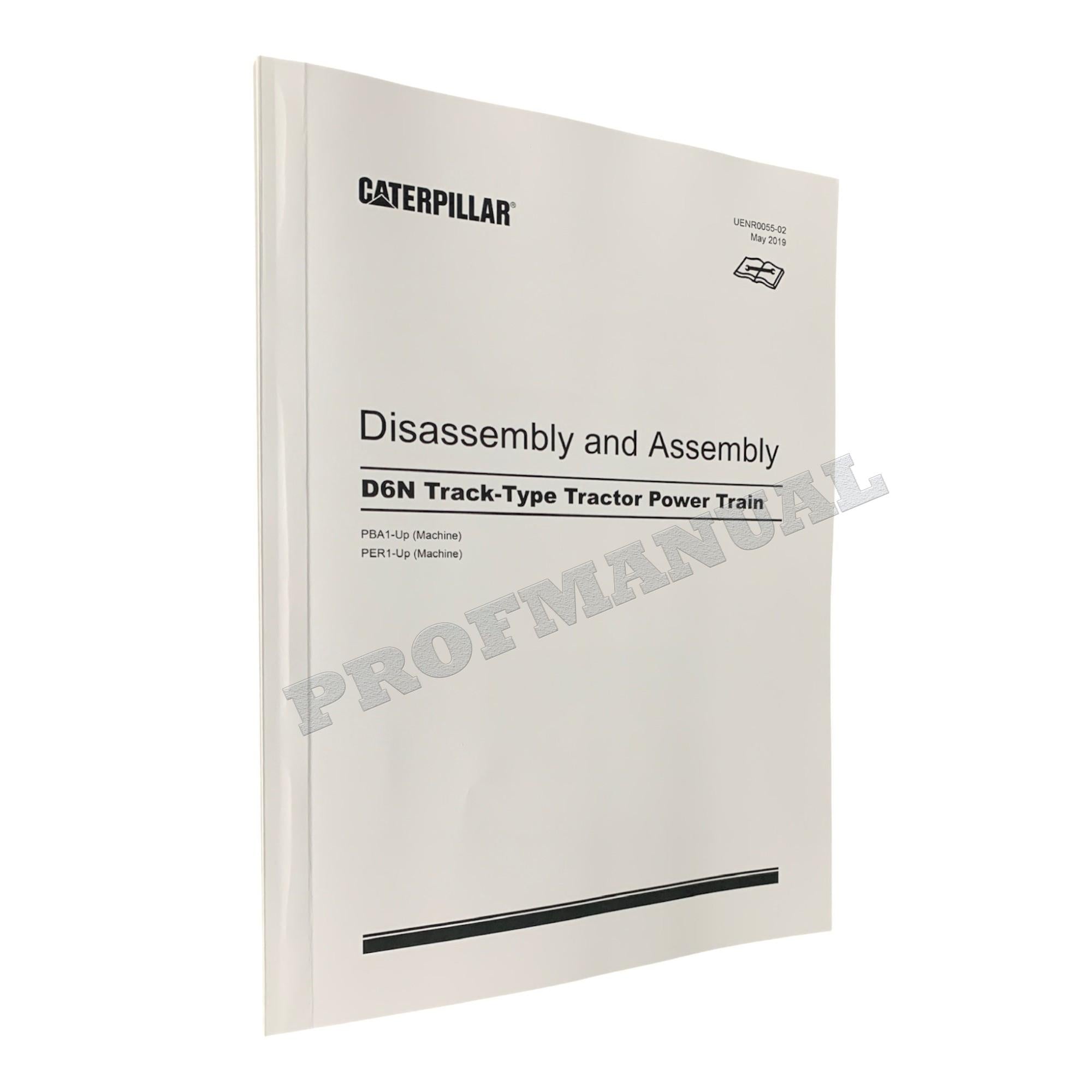 Caterpillar D6N Track Type Tractor Power Train Manual Disassembly Assem UENR0055