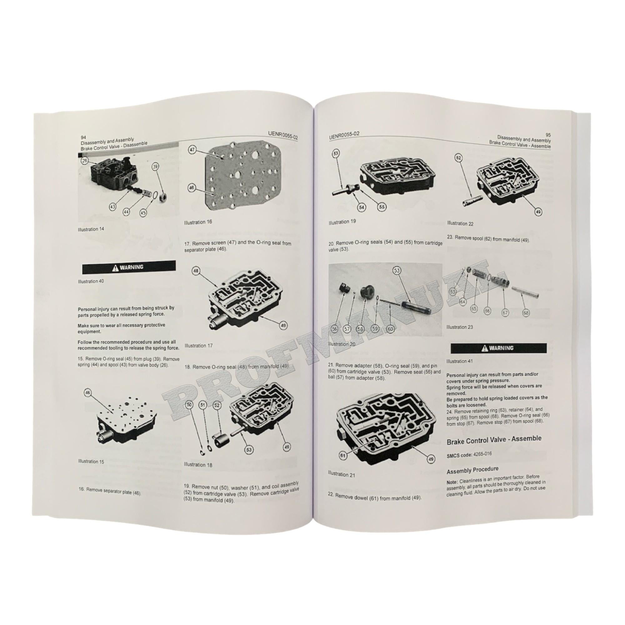 Caterpillar D6N Track Type Tractor Power Train Manual Disassembly Assem UENR0055