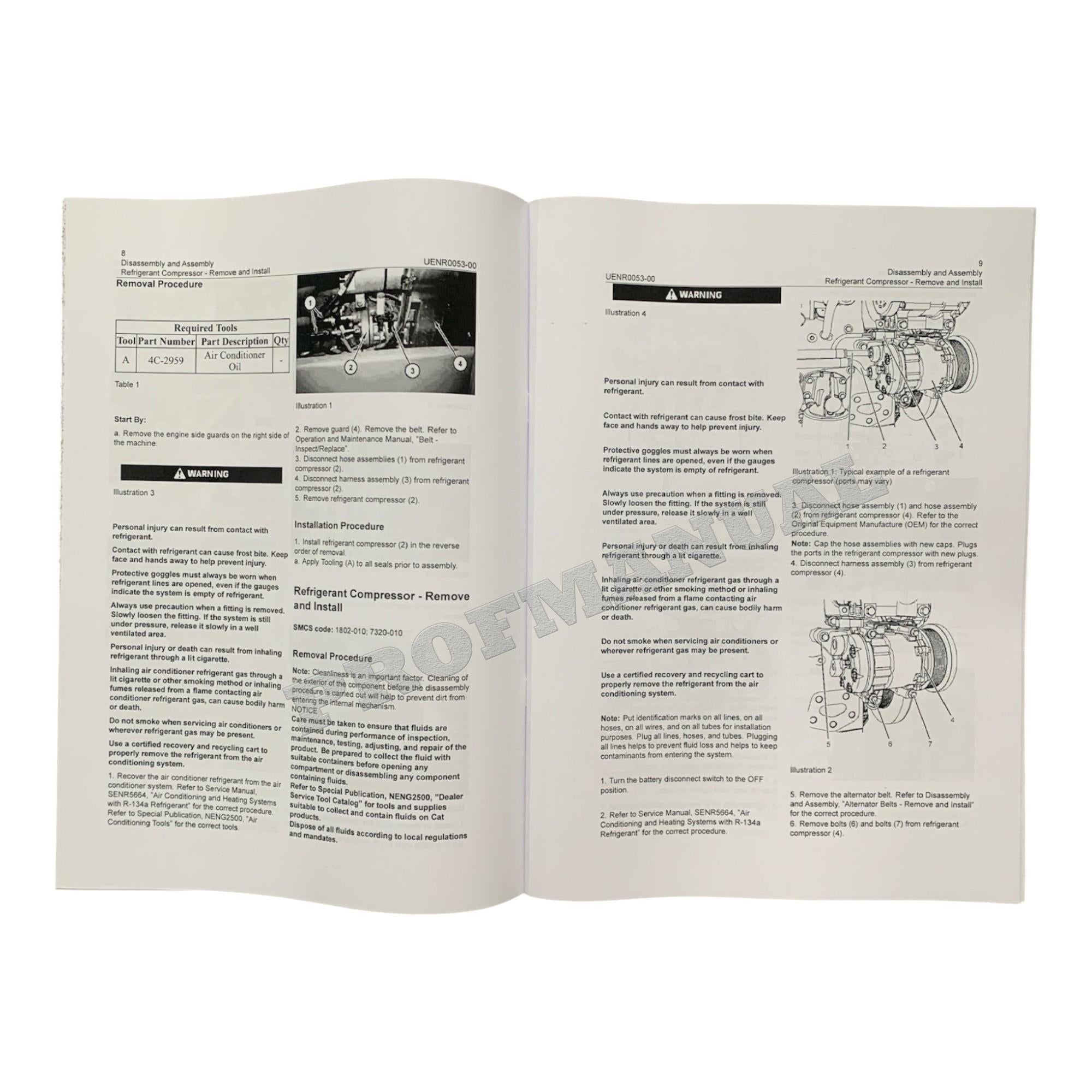 Caterpillar D6N Track Tractor Engine Suppl Manual Disassembly Assembly UENR0053