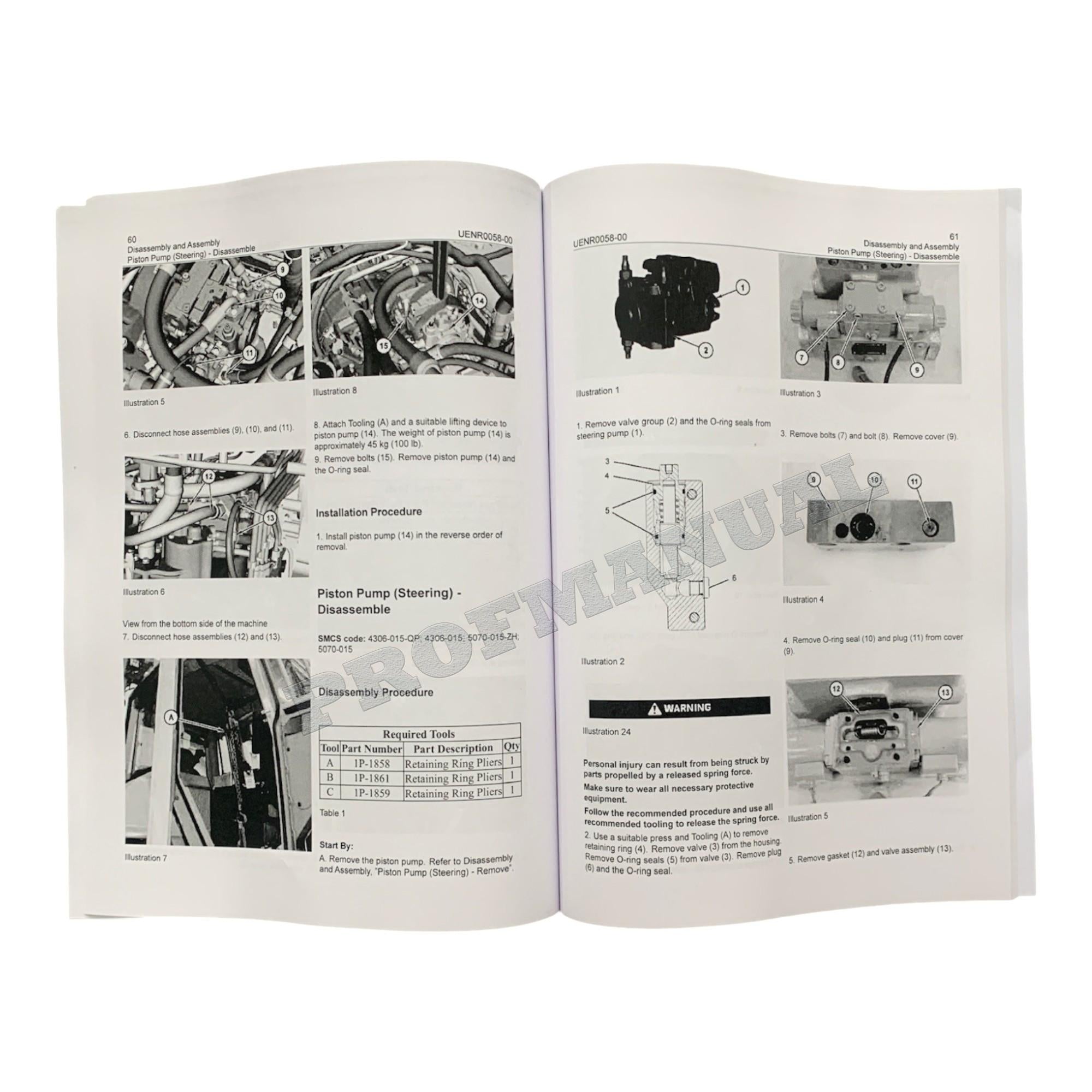 Caterpillar D6N Track Tractor Machine SYSTEM Manual Disassembly Assem UENR0058