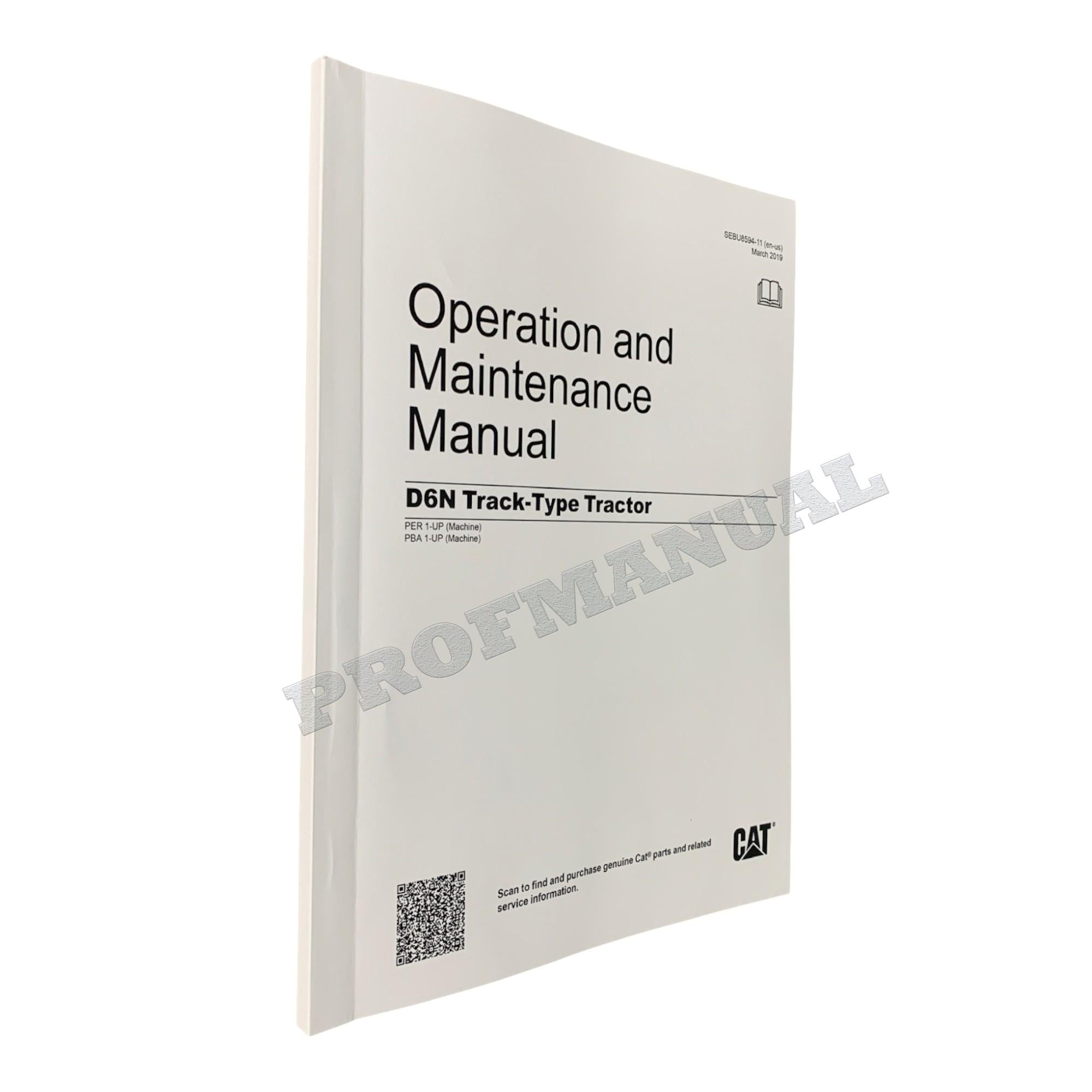 Caterpillar D6N Track Type Tractor Operators Maintenance Manual SEBU85941