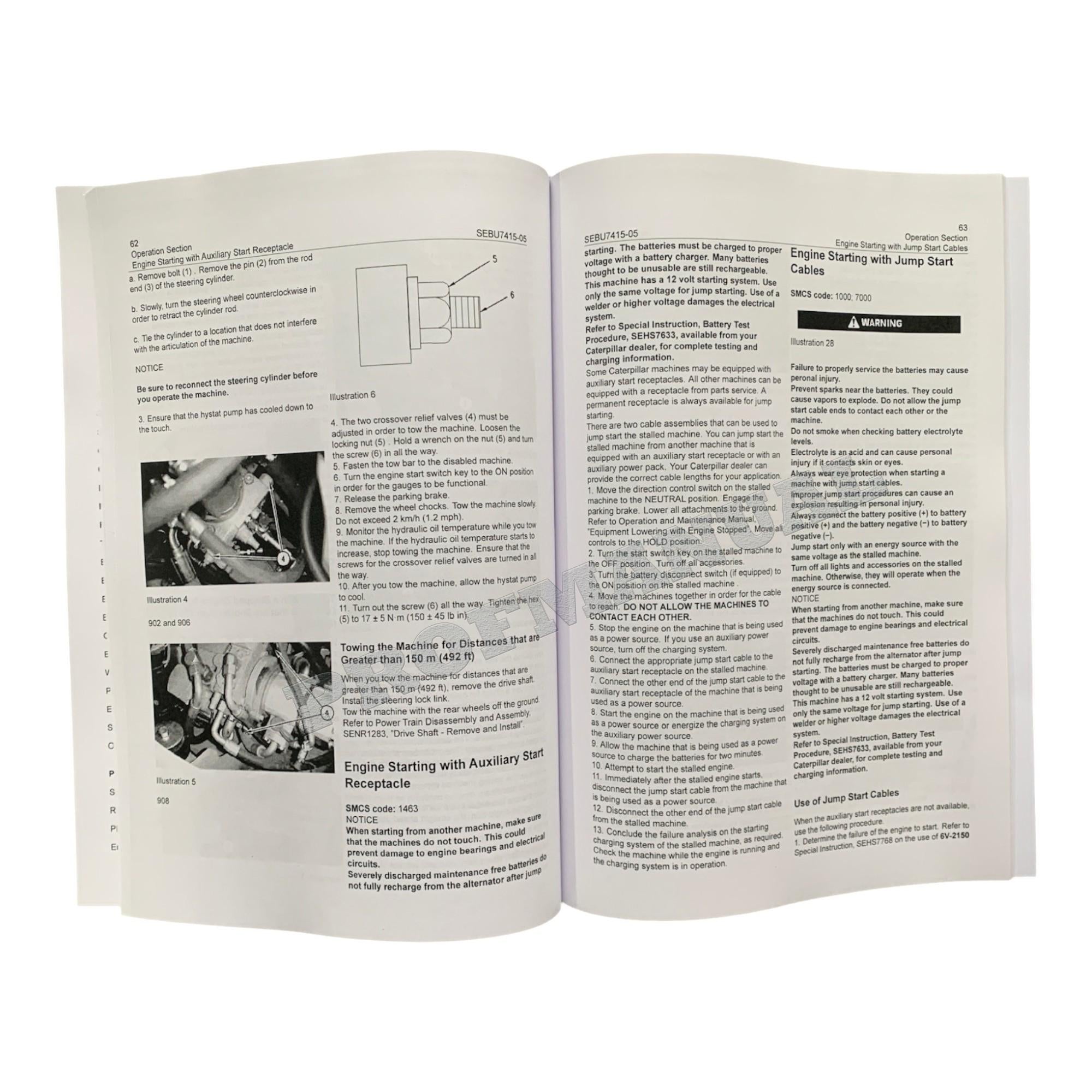 Caterpillar 902 906 908 Compact Wheel loader Operators Maintenance Manual