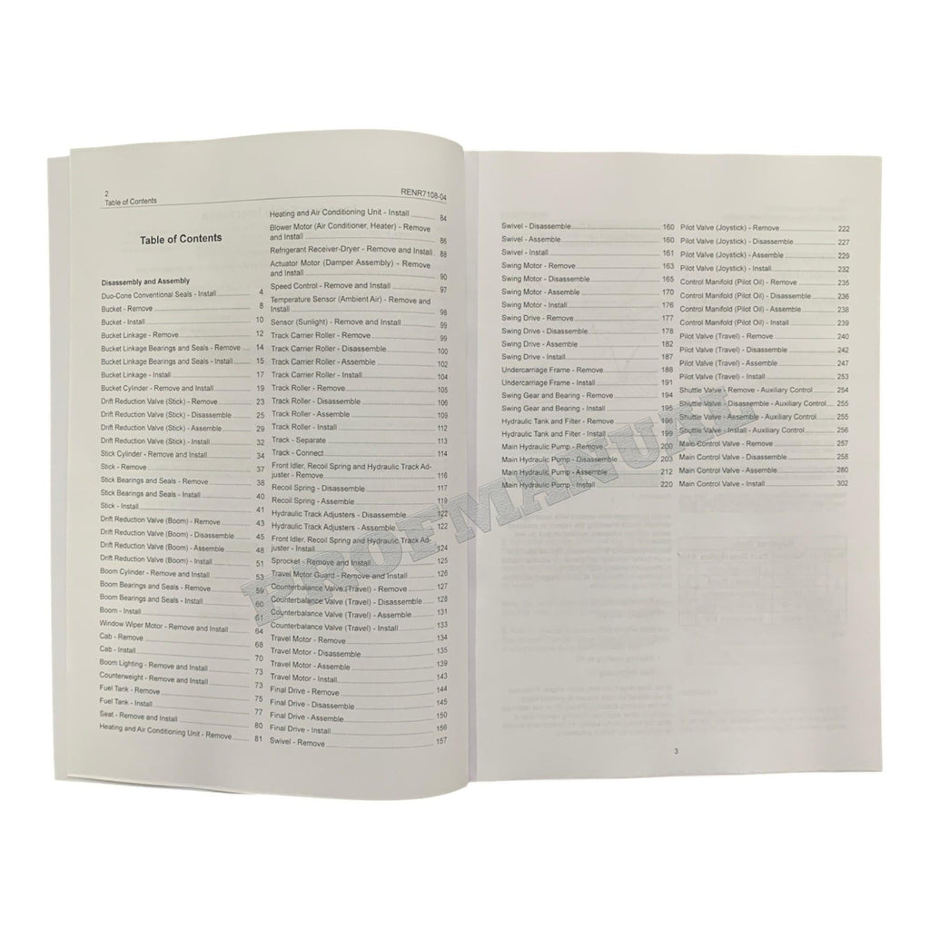 Caterpillar Cat 321C LCR Excavator Machine SYSTEM Disassembly Assembly Manual