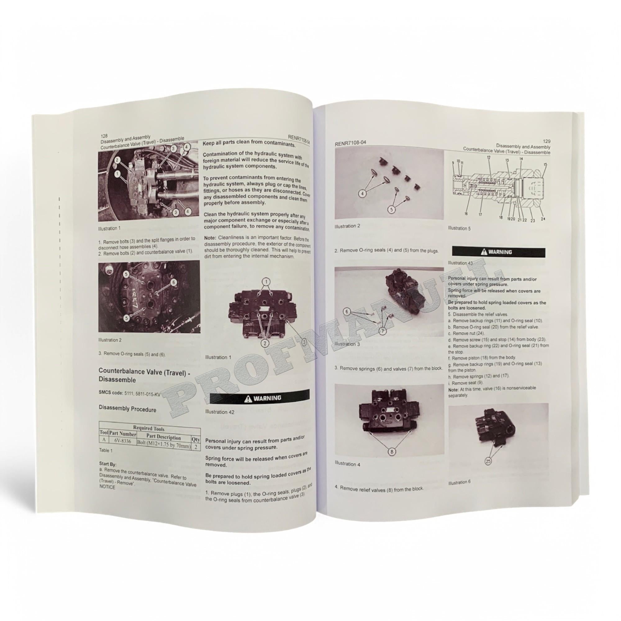 Caterpillar Cat 321C LCR Excavator Machine SYSTEM Disassembly Assembly Manual