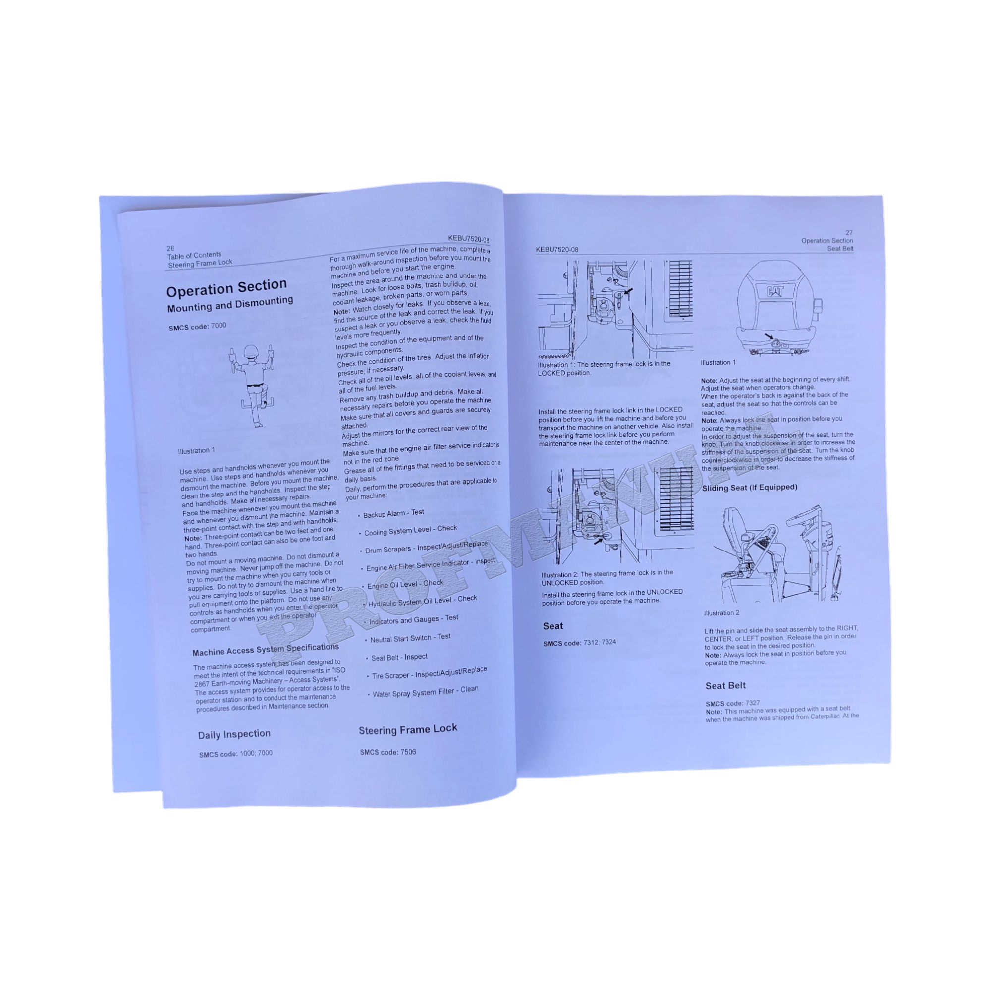 Caterpillar CB 214E 224E 225E Paving Compactor Operators Maintenance Manual