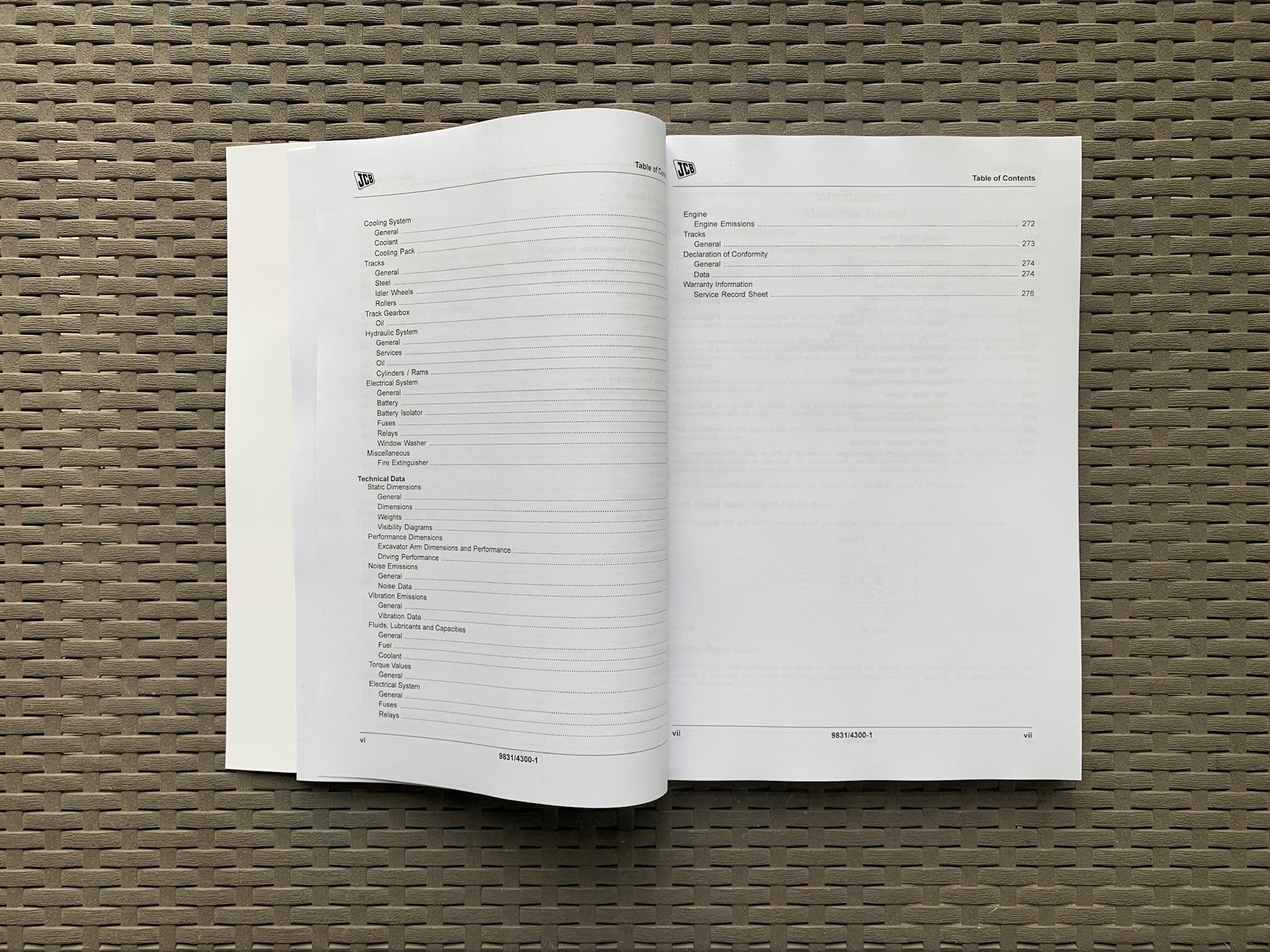 JCB JZ140 T4i JZ141 T4F Excavator Operators Manual