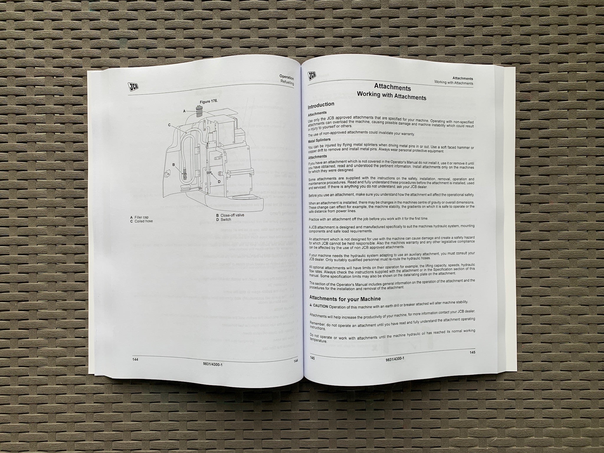 JCB JZ140 T4i JZ141 T4F Excavator Operators Manual