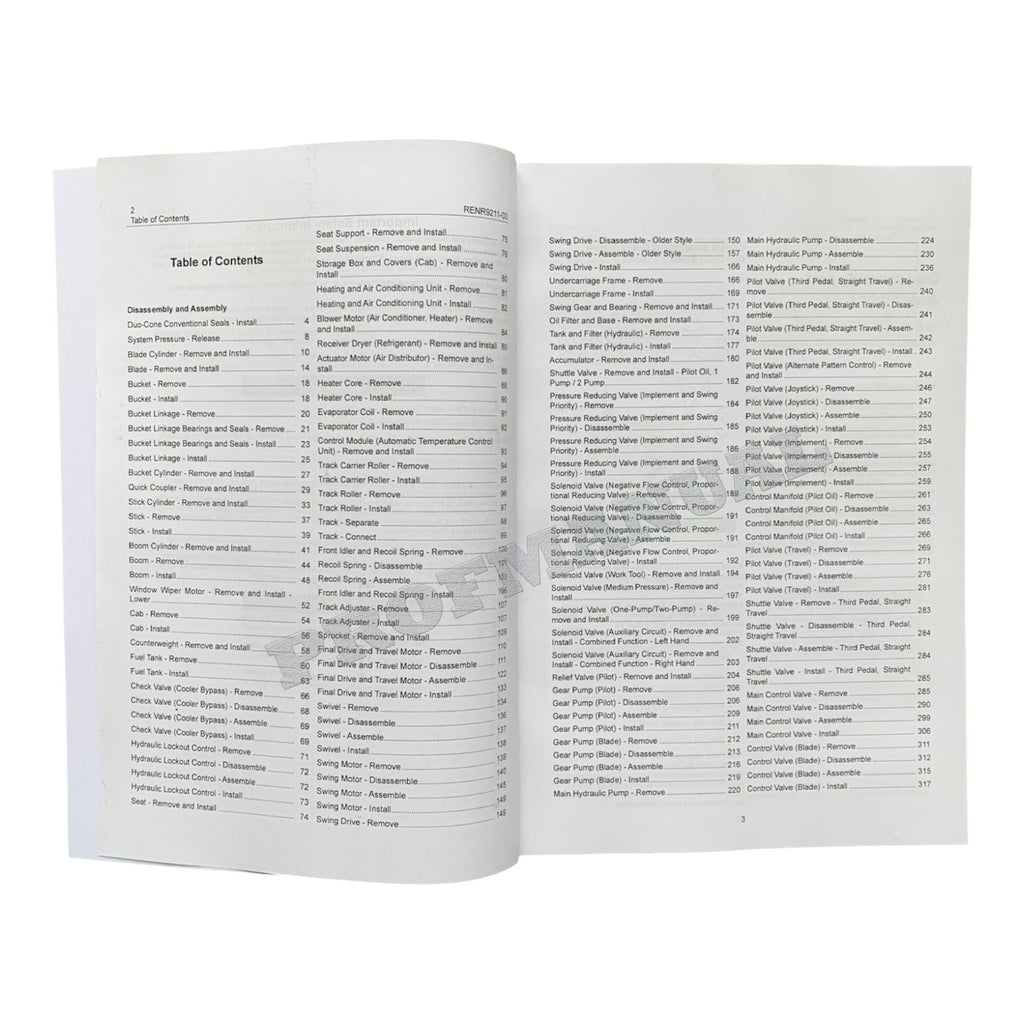 Caterpillar Cat 311D LRR Excavator Machine SYSTEM Disassembly Assembly Manual