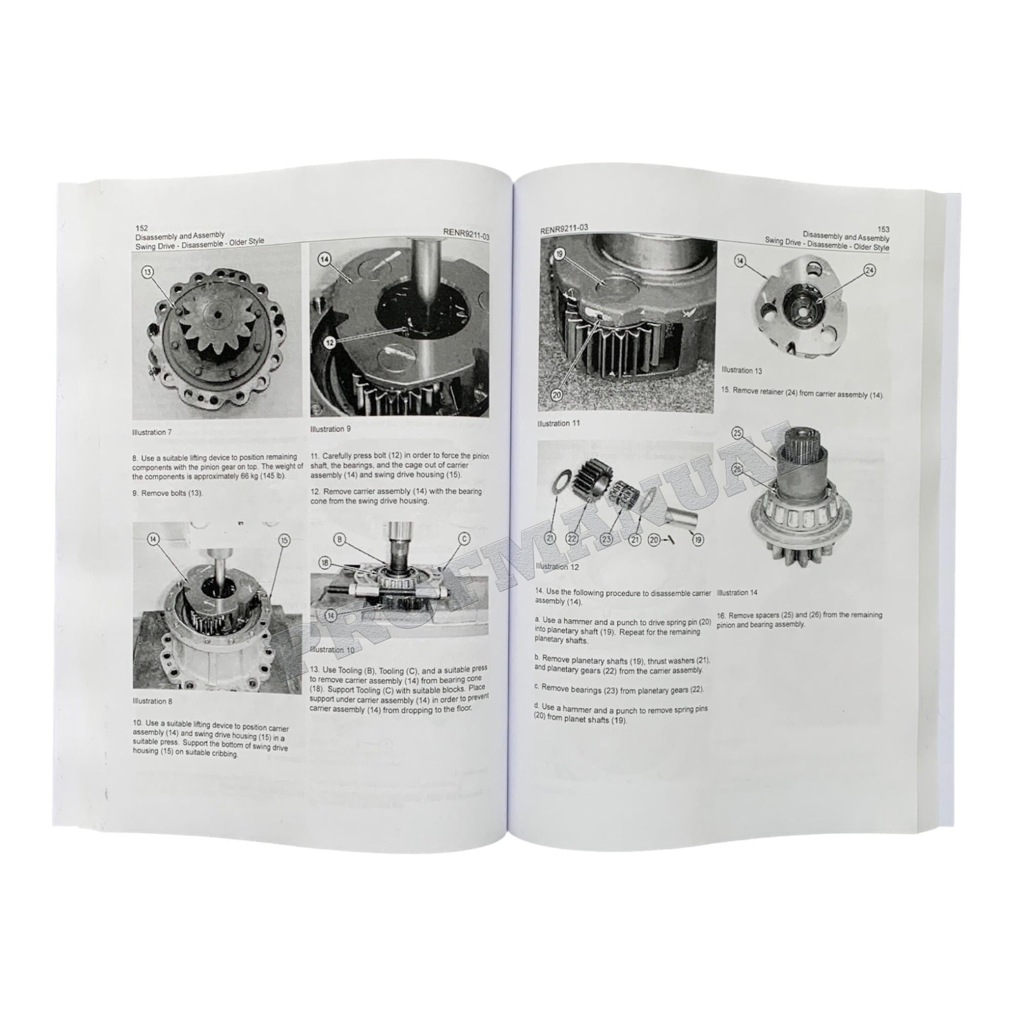 Caterpillar Cat 311D LRR Excavator Machine SYSTEM Disassembly Assembly Manual