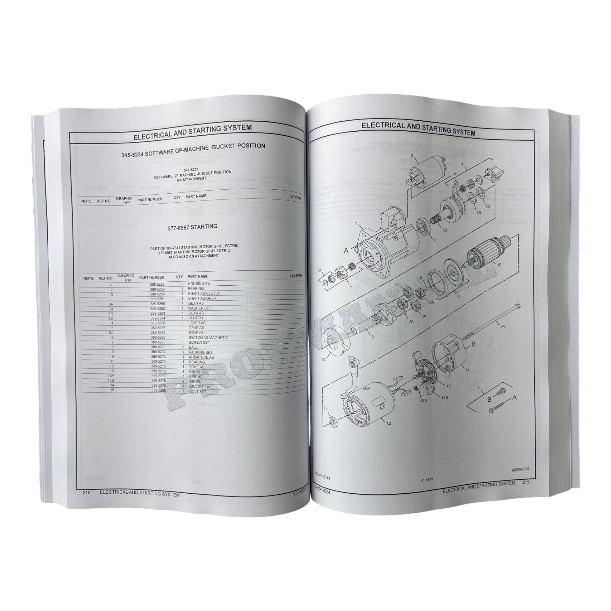 Caterpillar Cat 299D2 299D2XHP Compact Track Loader Parts Catalog Manual