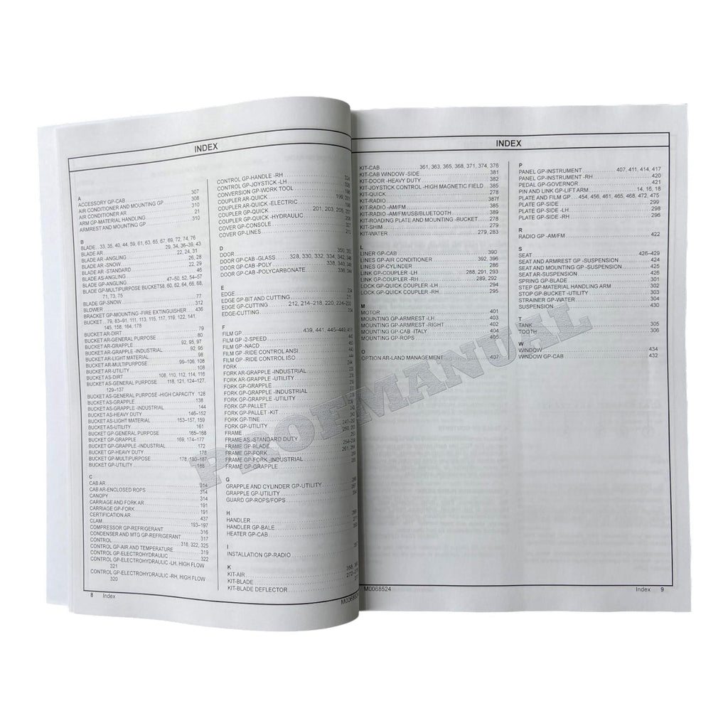 Caterpillar Cat 299D2 299D2XHP Compact Track Loader Parts Catalog Manual