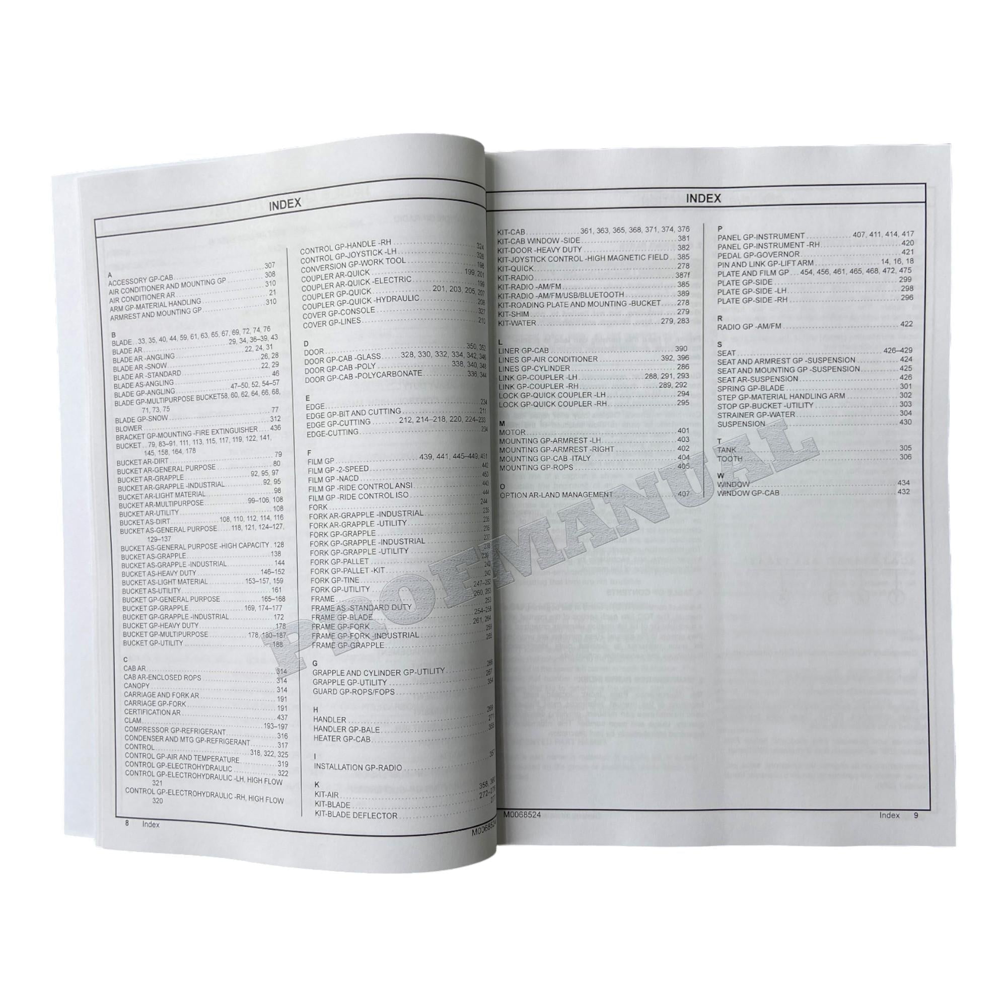 Caterpillar Cat 299D2 299D2XHP Compact Track Loader Parts Catalog Manual