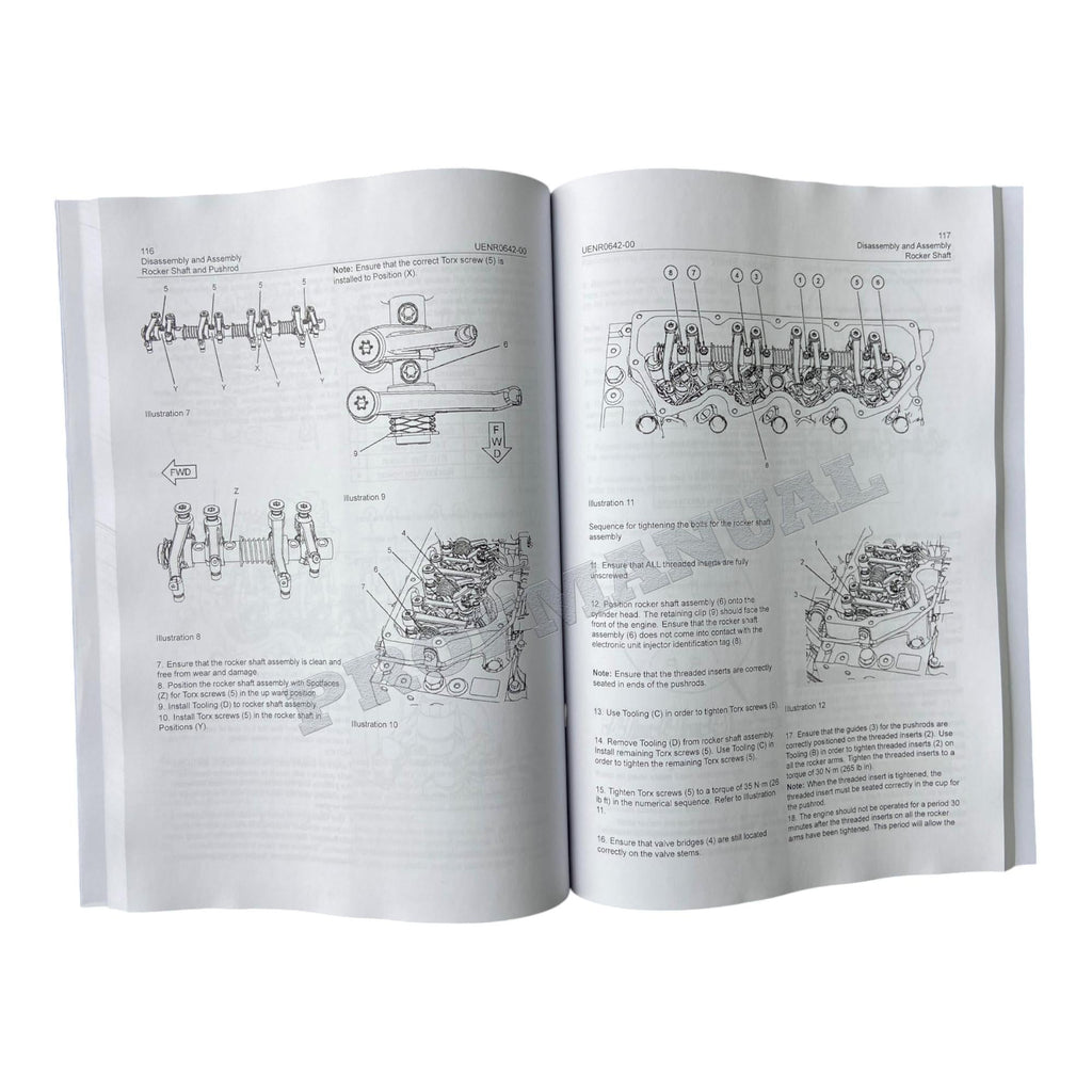 Caterpillar CAT C4.4 ENGINE Built Machine Manual Disassembly Assembly UENR0642