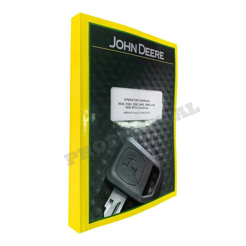 JOHN DEERE 9540 9560 9580 9640 9660 9680 MANUAL DEL OPERADOR DE LA COSECHADORA